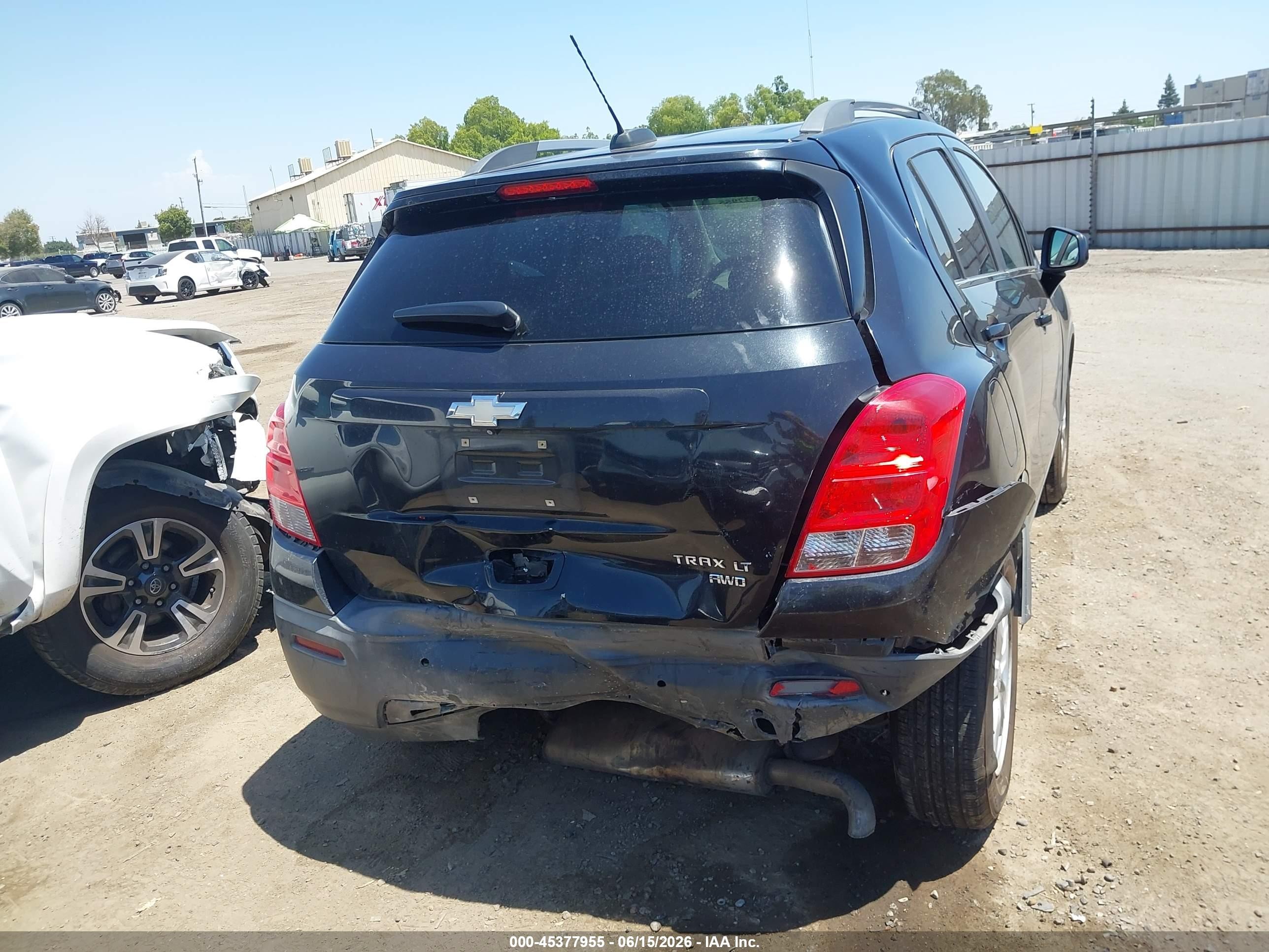 2015 Chevrolet Trax Lt Черный vin: 3GNCJRSB7FL213415
