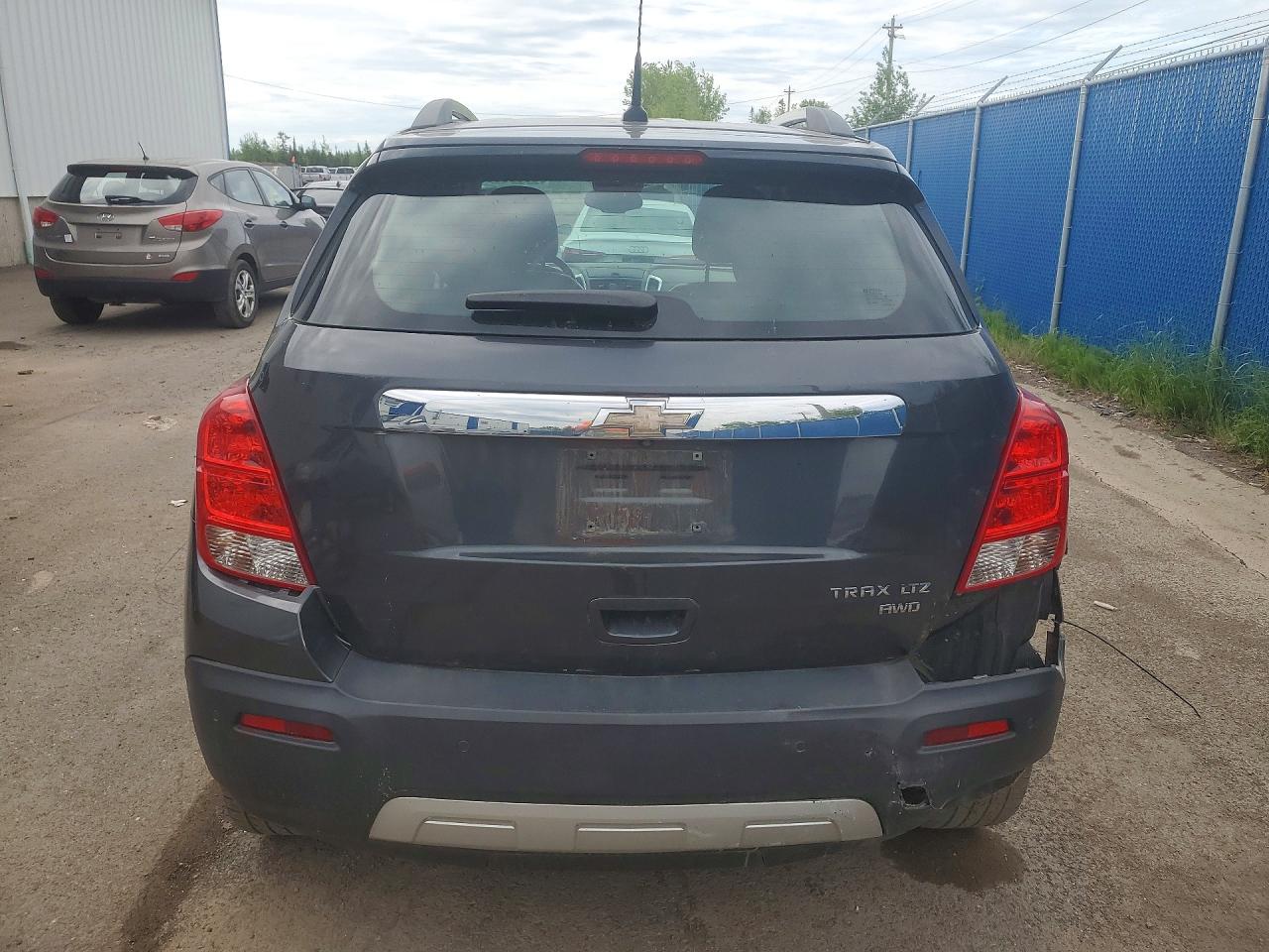 2014 Chevrolet Trax Ltz Gray vin: 3GNCJSSB7EL193804