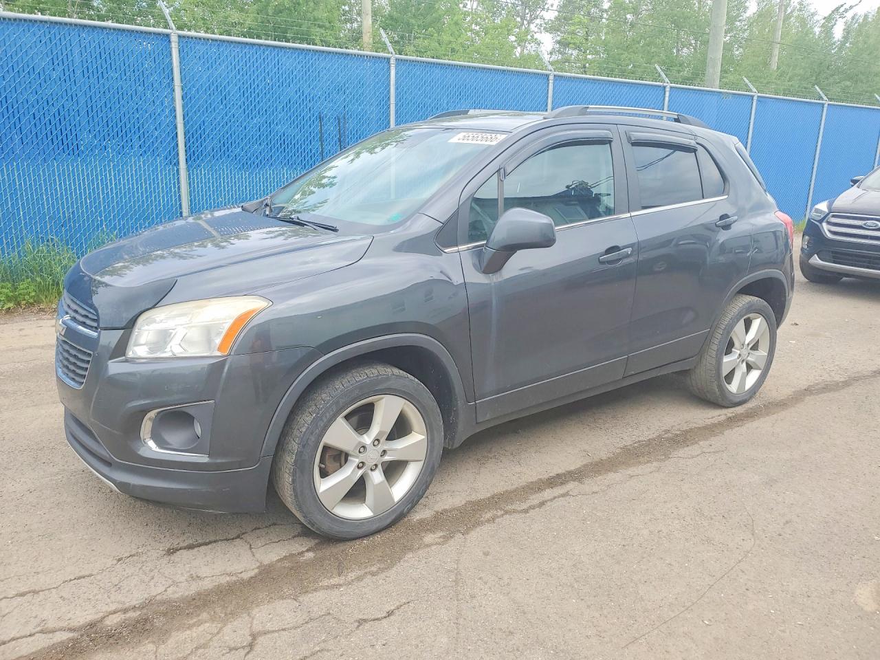 2014 Chevrolet Trax Ltz Gray vin: 3GNCJSSB7EL193804