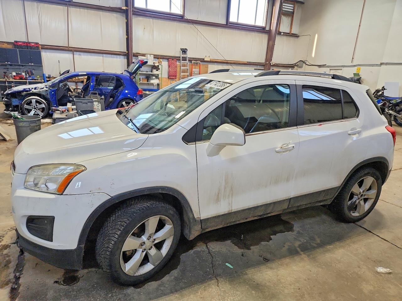 2014 Chevrolet Trax Ltz White vin: 3GNCJSSBXEL225760