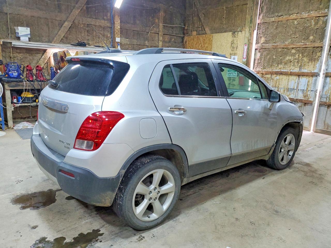 2015 Chevrolet Trax Ltz Silver vin: 3GNCJTSB2FL204473