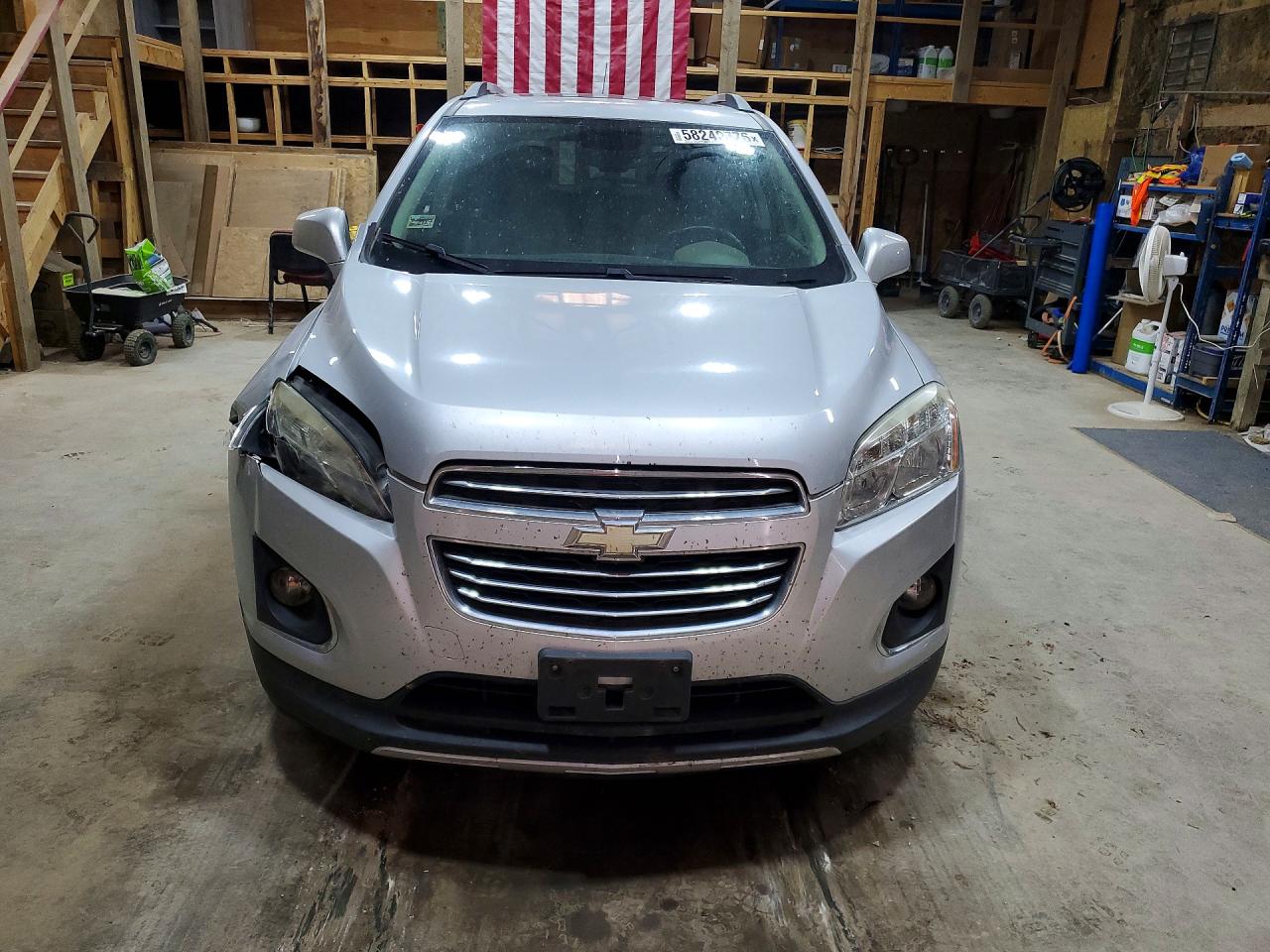 2015 Chevrolet Trax Ltz Silver vin: 3GNCJTSB2FL204473