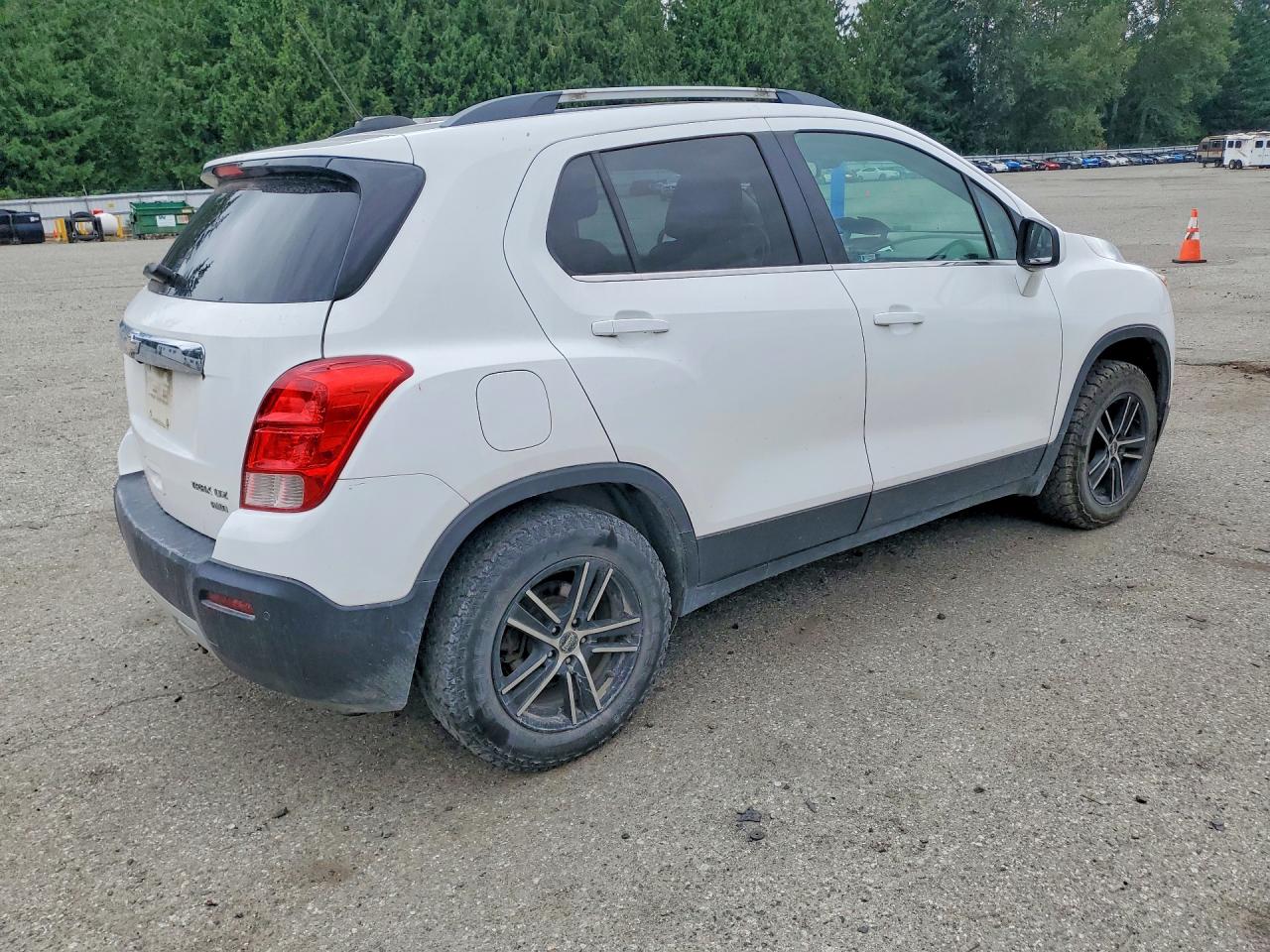 2015 Chevrolet Trax Ltz White vin: 3GNCJTSB4FL197350