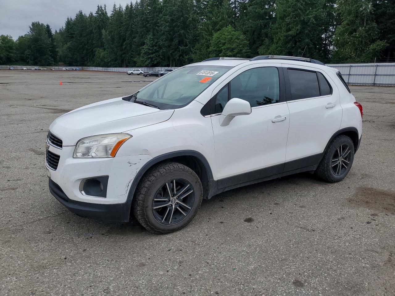 2015 Chevrolet Trax Ltz White vin: 3GNCJTSB4FL197350