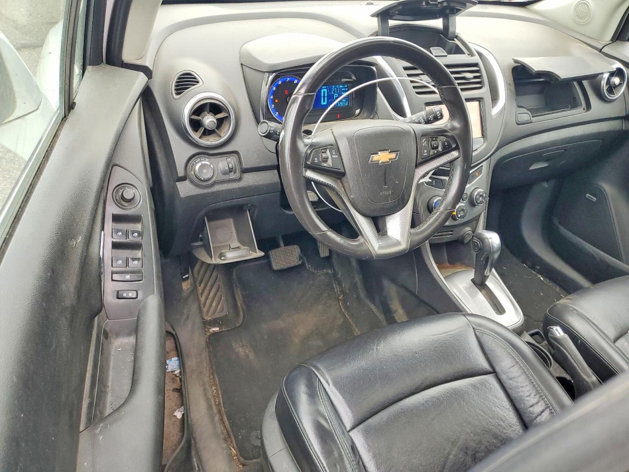 2015 Chevrolet Trax Ltz White vin: 3GNCJTSB4FL197350
