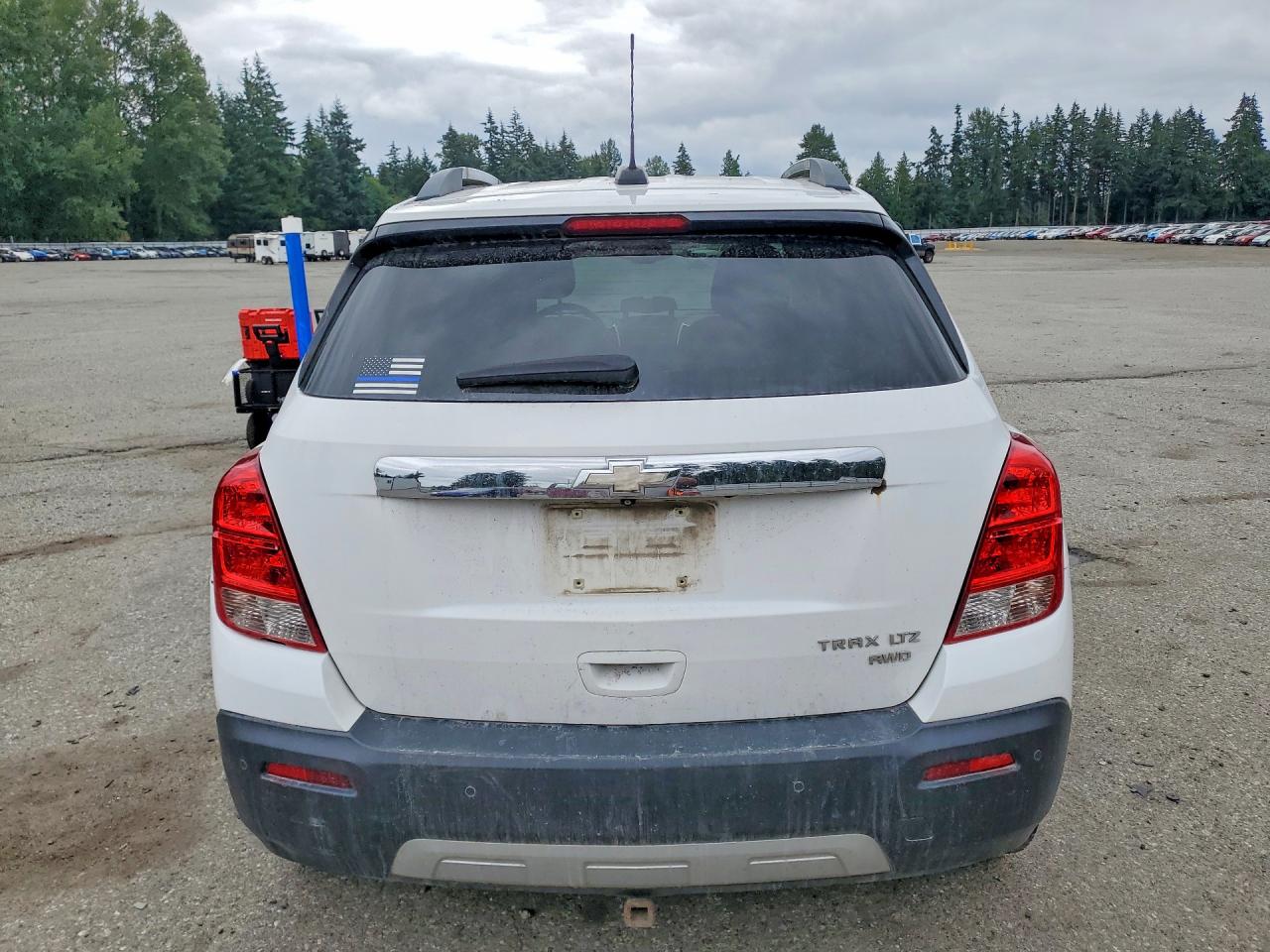 2015 Chevrolet Trax Ltz White vin: 3GNCJTSB4FL197350