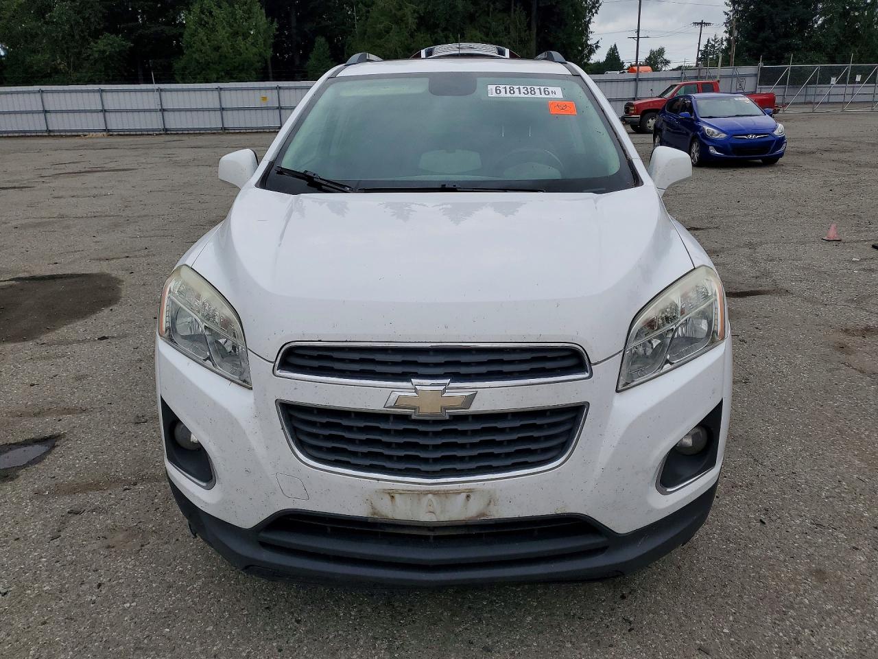 2015 Chevrolet Trax Ltz White vin: 3GNCJTSB4FL197350
