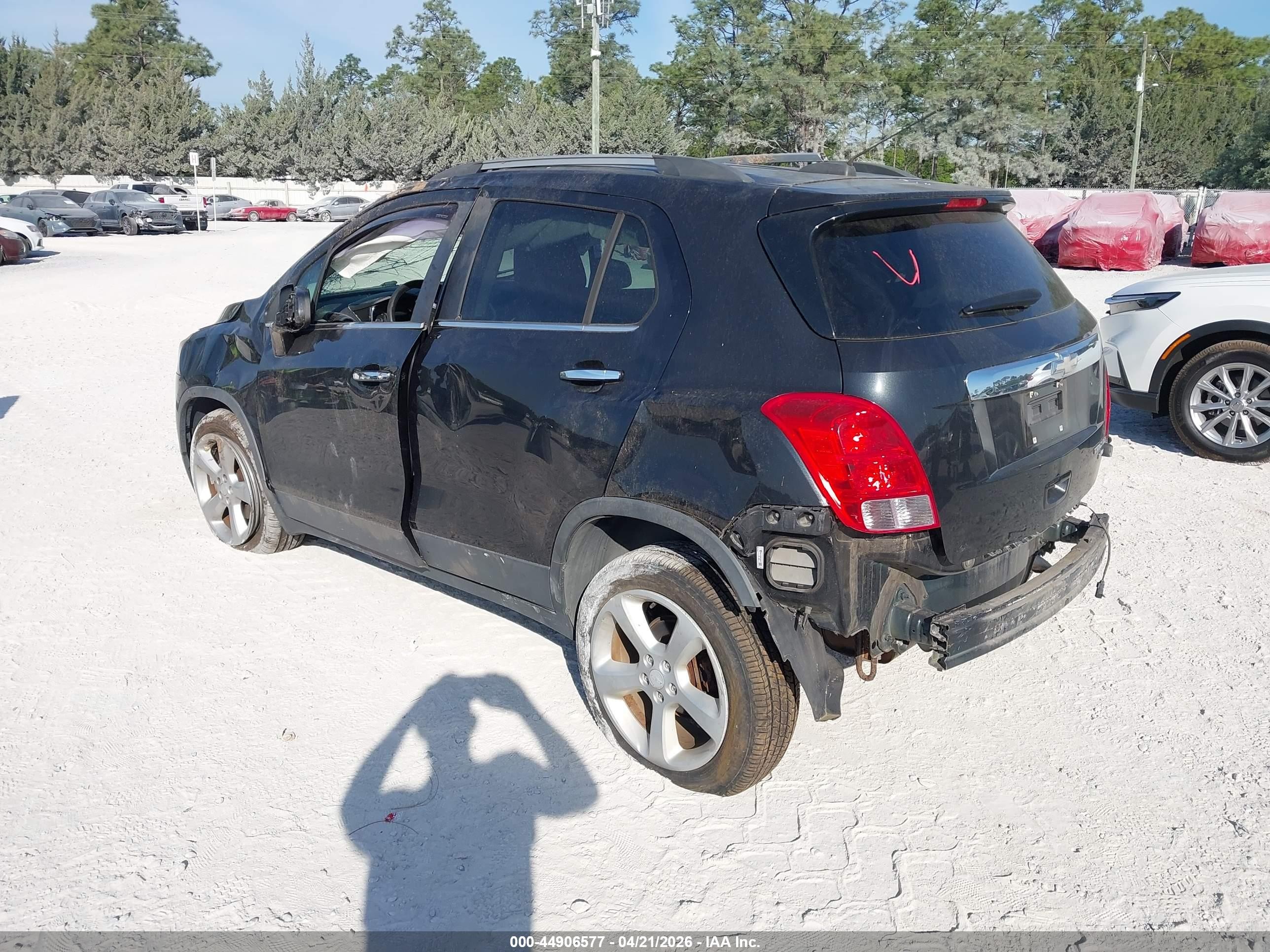 2015 Chevrolet Trax Ltz Black vin: 3GNCJTSB4FL202417