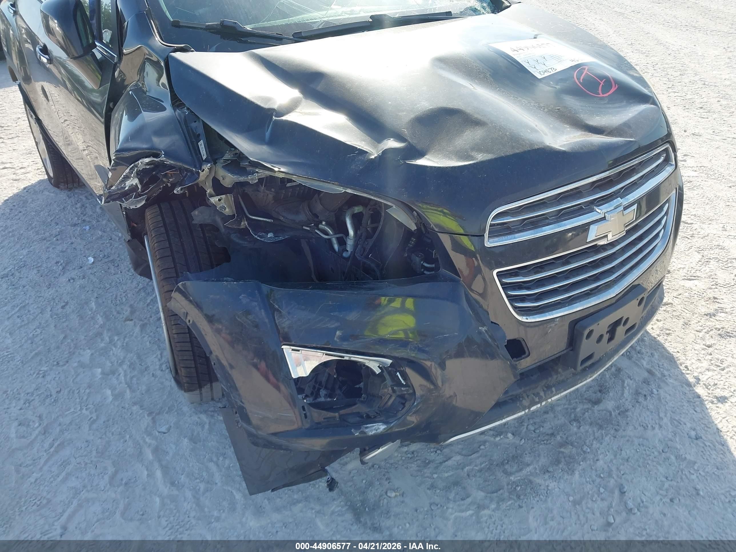 2015 Chevrolet Trax Ltz Black vin: 3GNCJTSB4FL202417