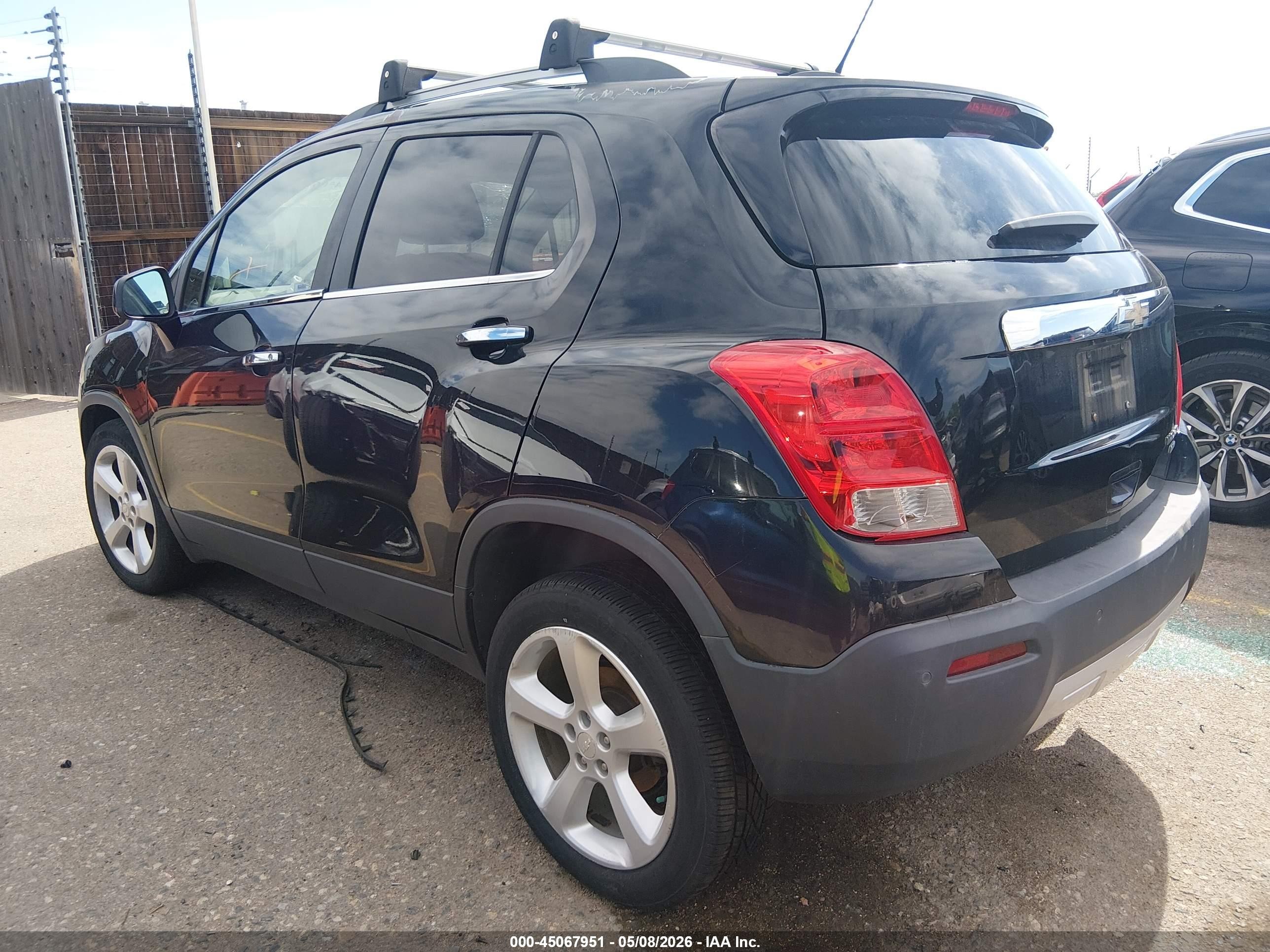 2015 Chevrolet Trax Ltz Черный vin: 3GNCJTSB6FL181182