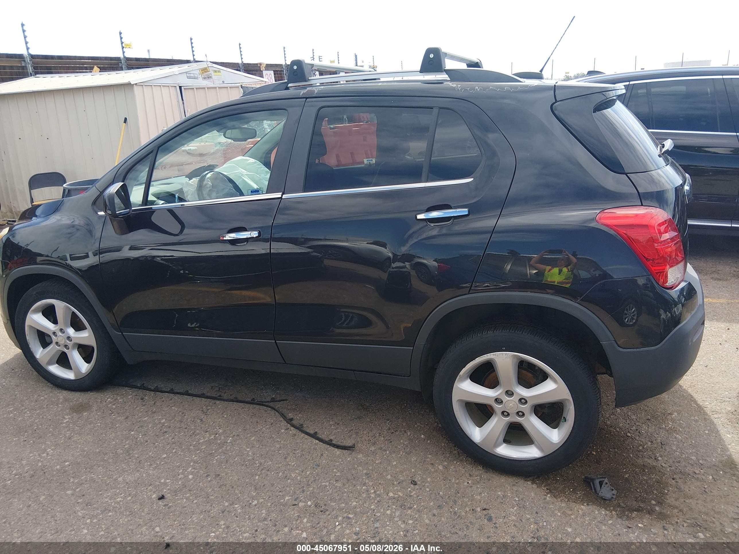 2015 Chevrolet Trax Ltz Черный vin: 3GNCJTSB6FL181182