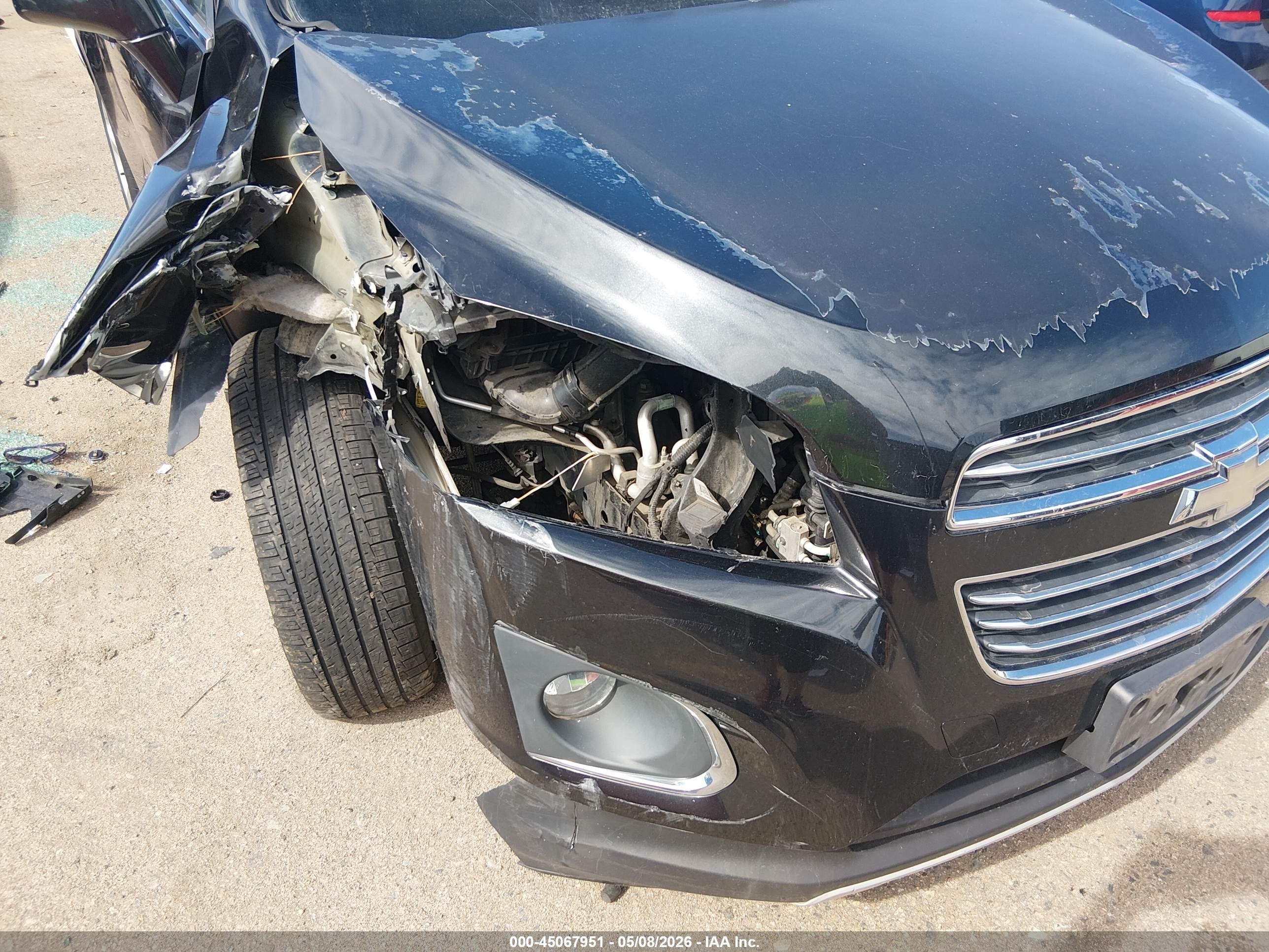 2015 Chevrolet Trax Ltz Черный vin: 3GNCJTSB6FL181182
