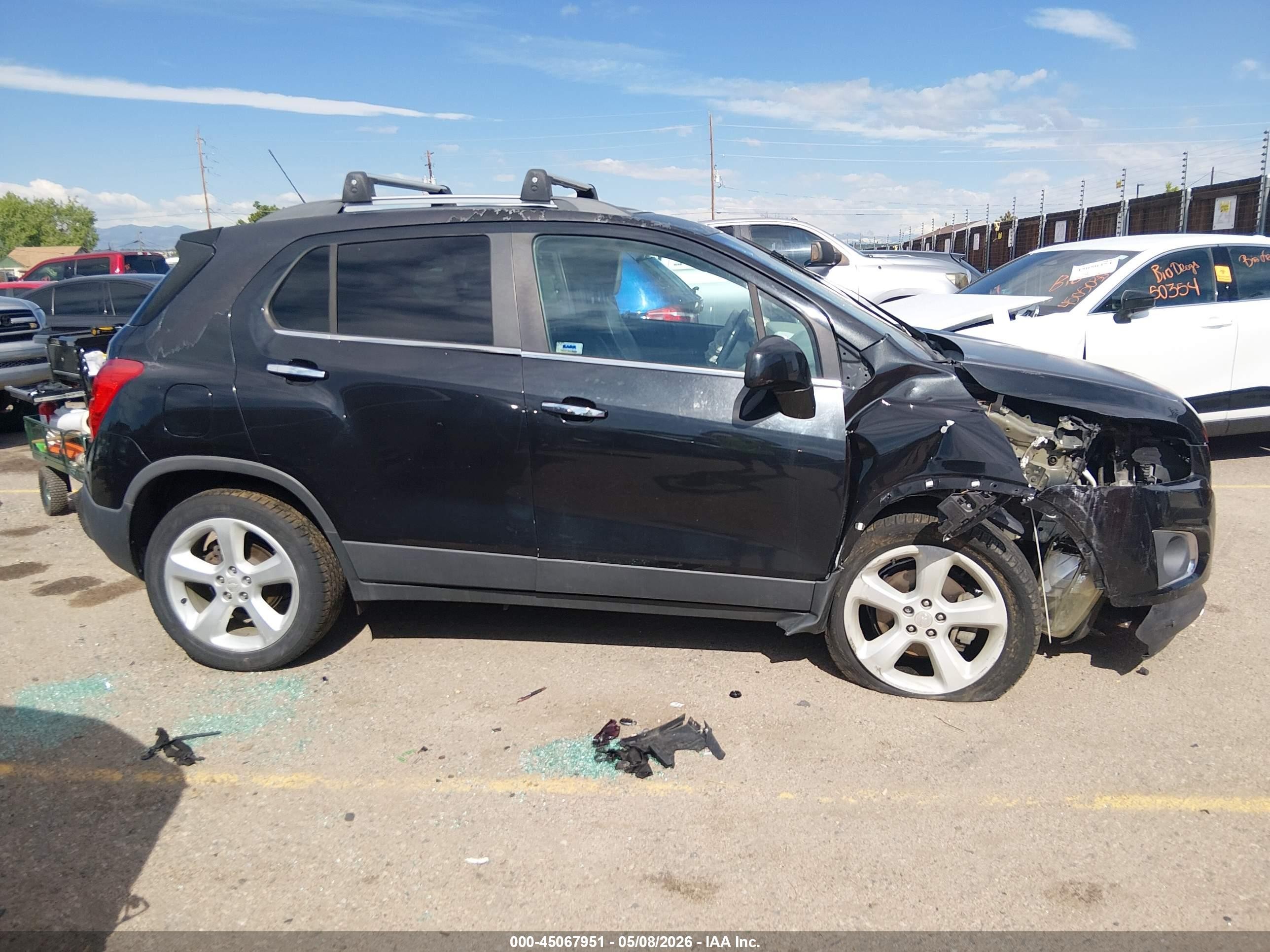 2015 Chevrolet Trax Ltz Черный vin: 3GNCJTSB6FL181182