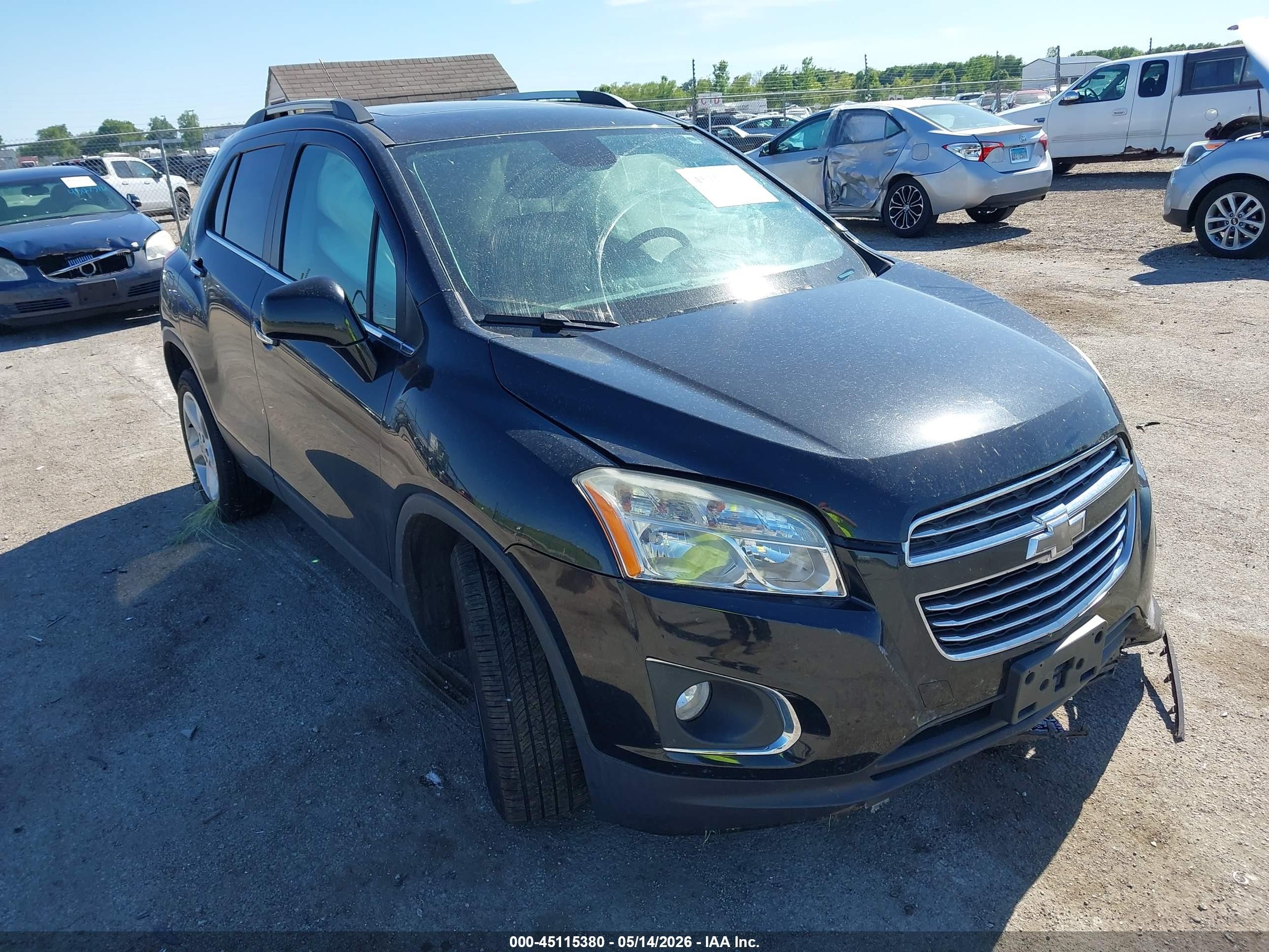 2015 Chevrolet Trax Ltz Dark Blue vin: 3GNCJTSBXFL252884