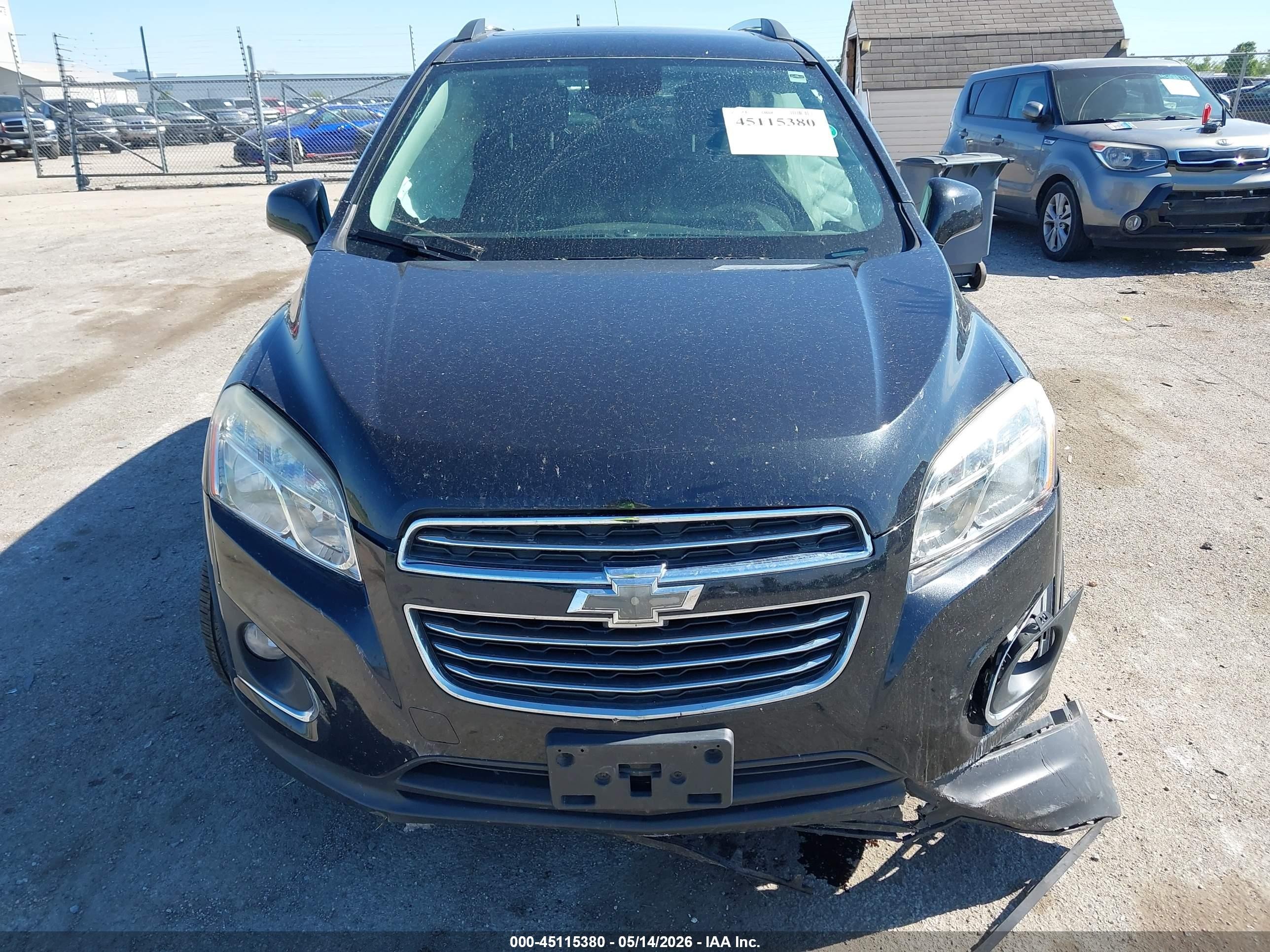 2015 Chevrolet Trax Ltz Dark Blue vin: 3GNCJTSBXFL252884