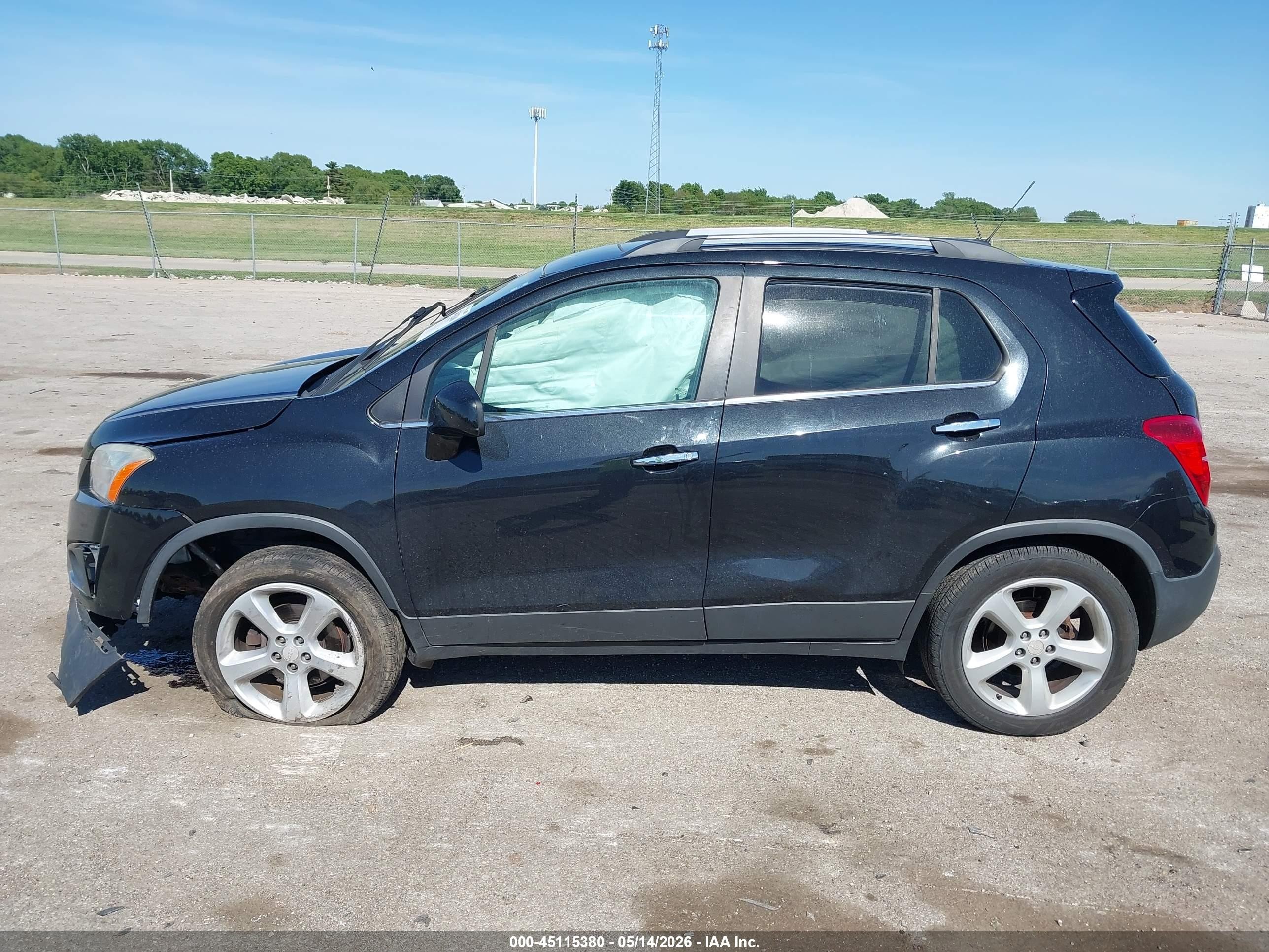 2015 Chevrolet Trax Ltz Dark Blue vin: 3GNCJTSBXFL252884