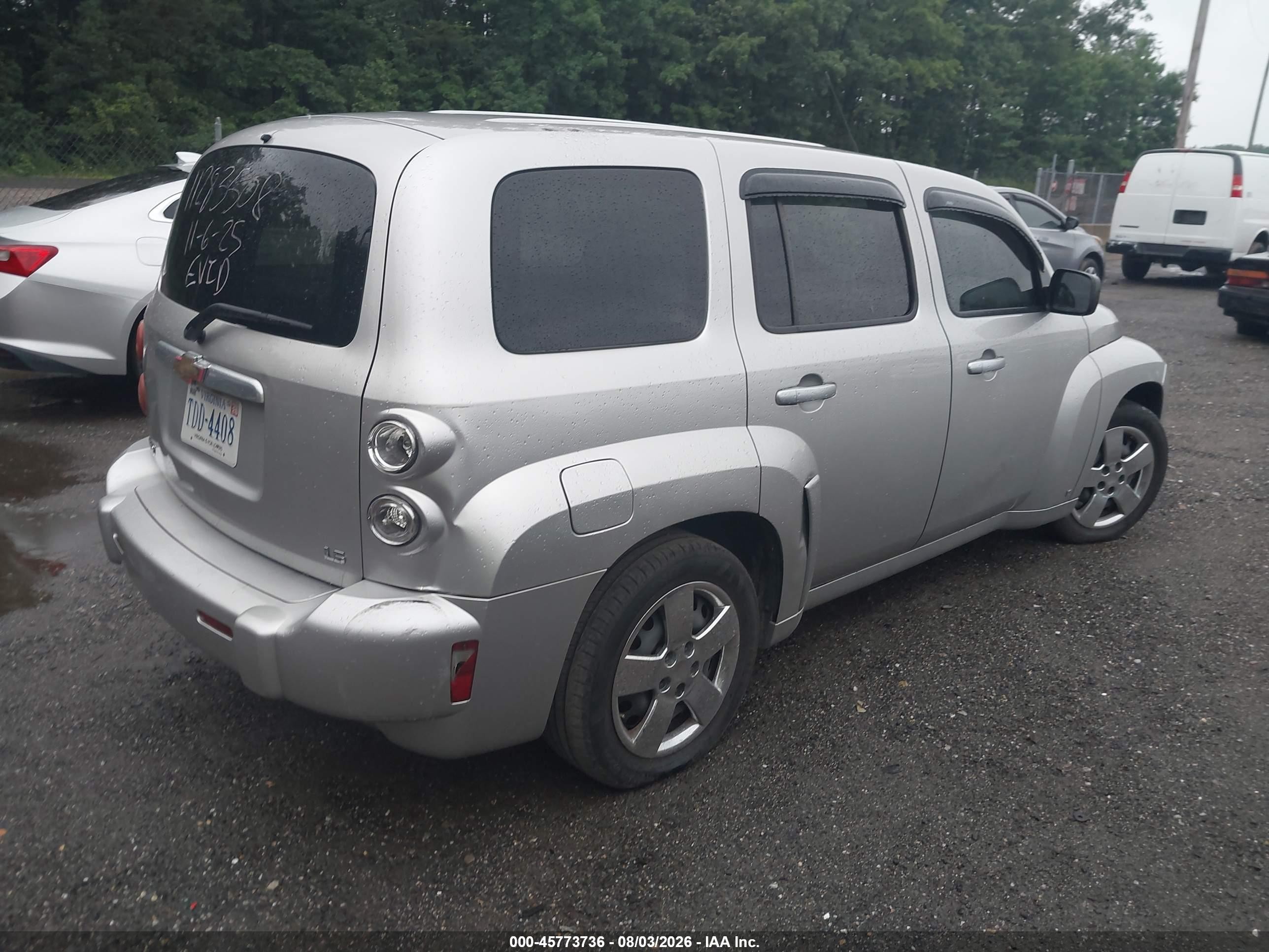 2007 Chevrolet Hhr Ls Silver vin: 3GNDA13D07S582386