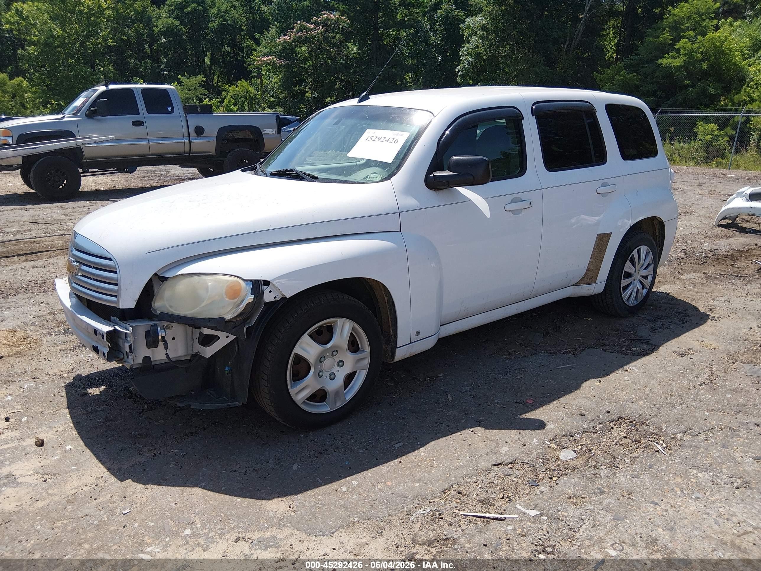 2008 Chevrolet Hhr Ls White vin: 3GNDA13D08S540334