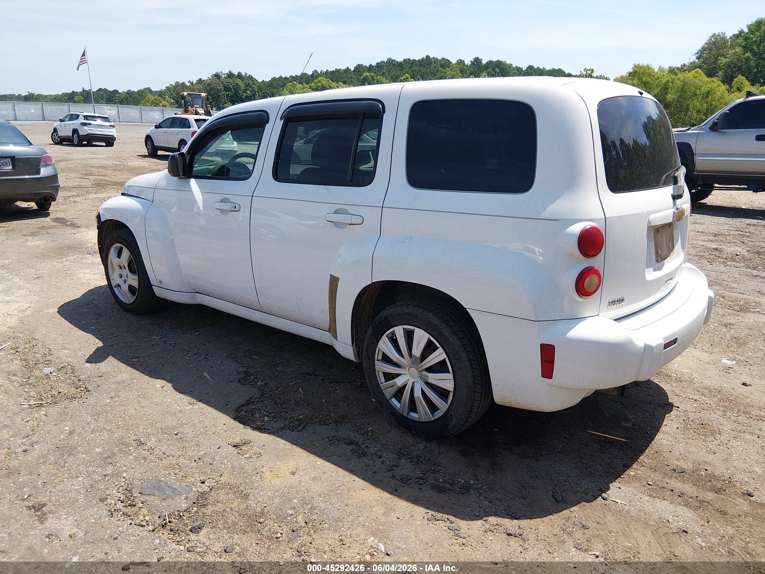 2008 Chevrolet Hhr Ls White vin: 3GNDA13D08S540334