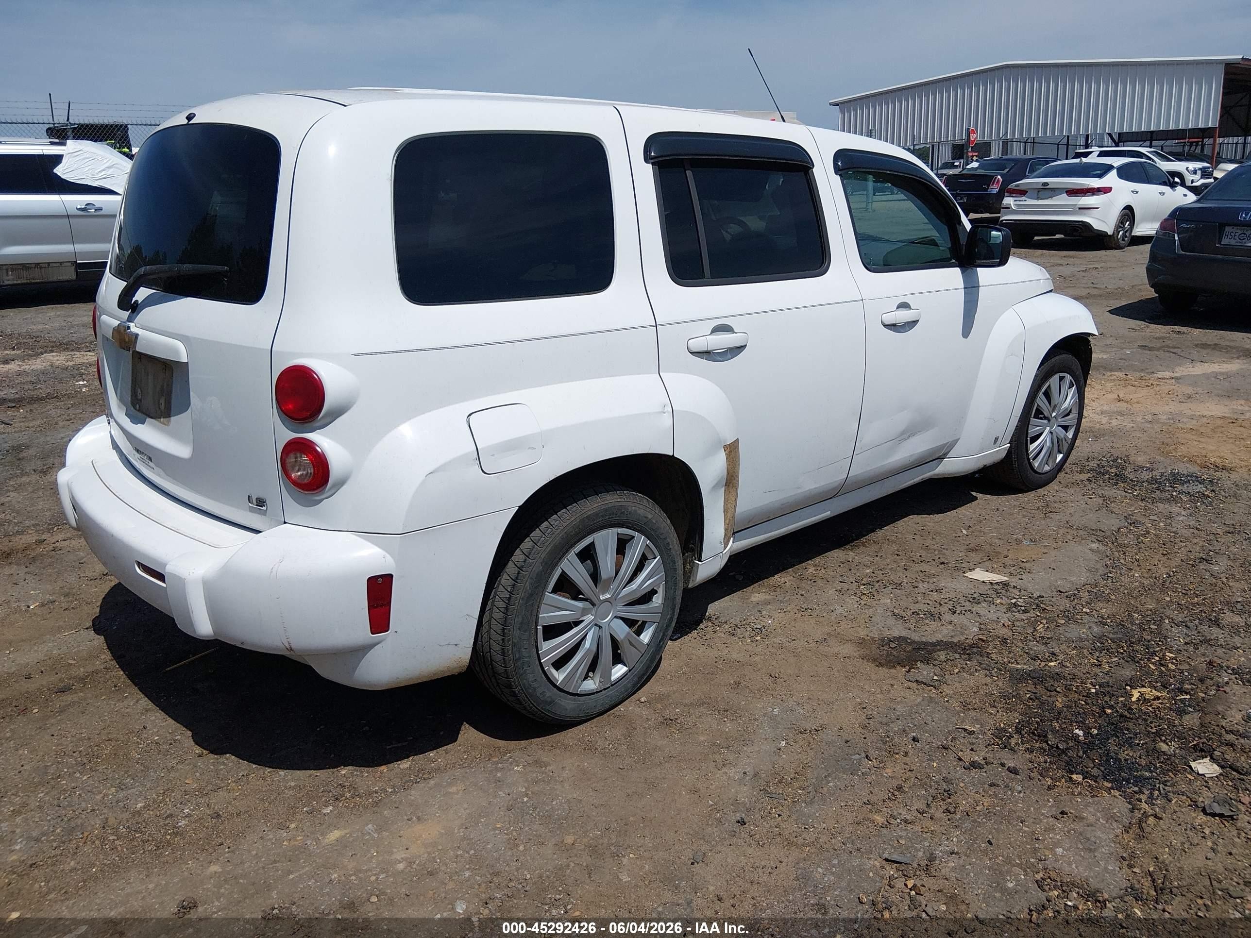 2008 Chevrolet Hhr Ls White vin: 3GNDA13D08S540334