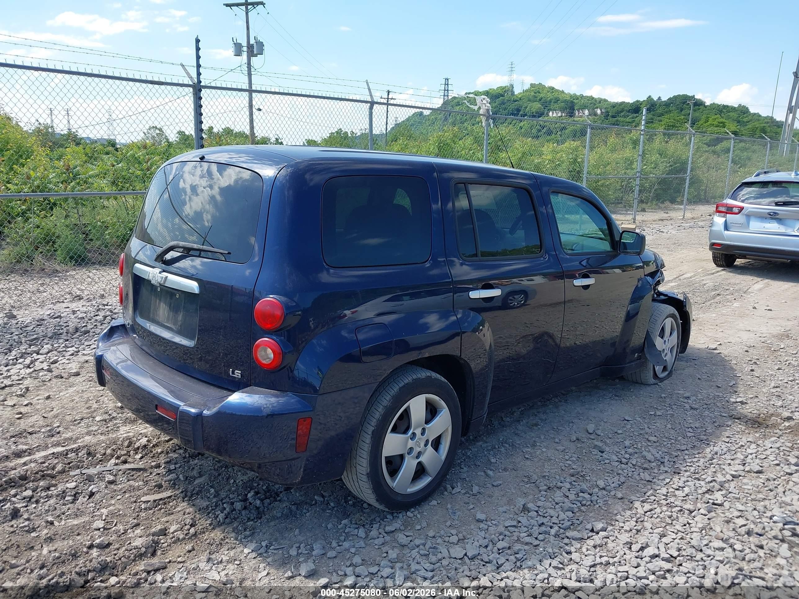 2007 Chevrolet Hhr Ls Синий vin: 3GNDA13D27S631278