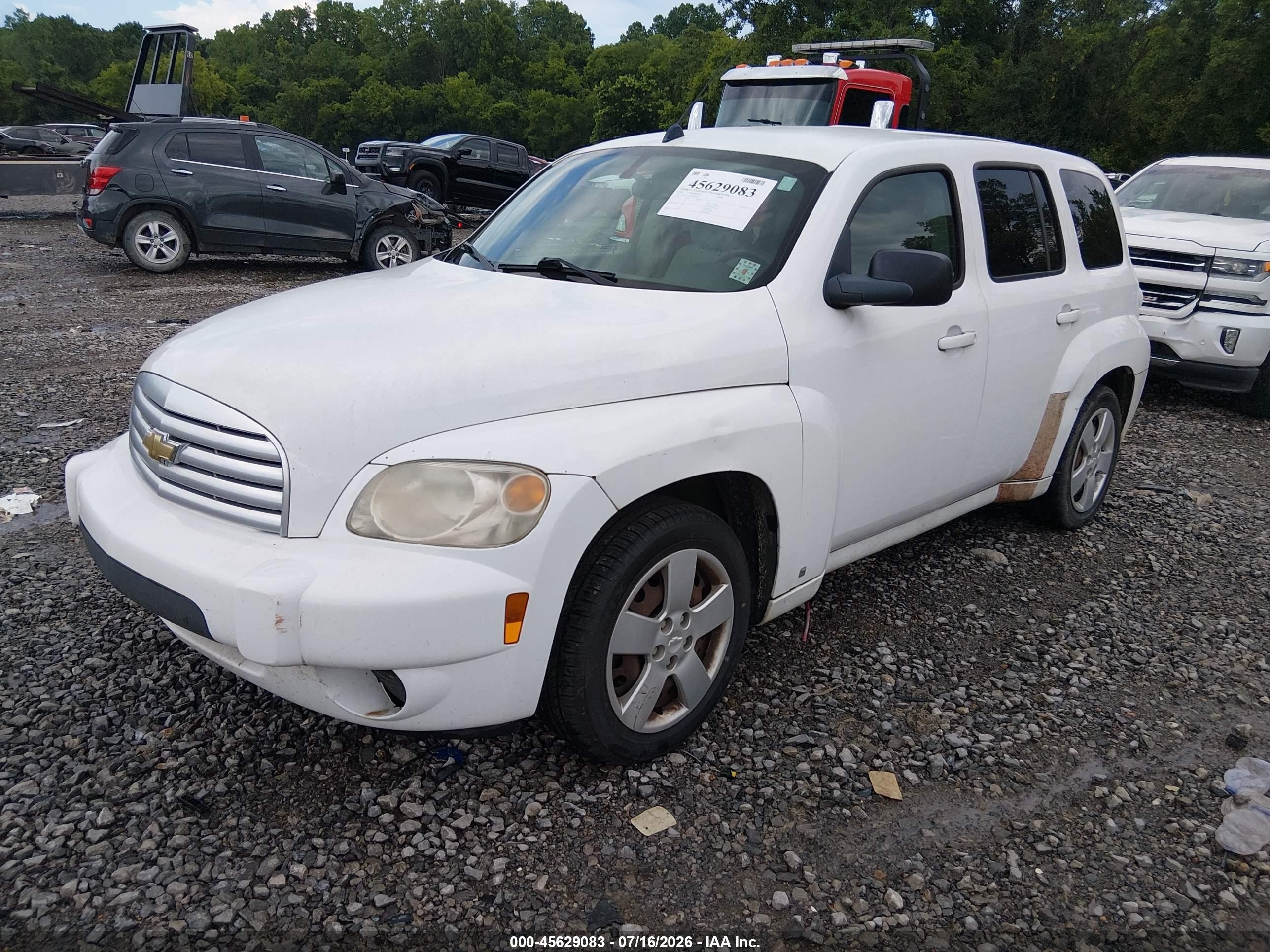 2008 Chevrolet Hhr Ls White vin: 3GNDA13D28S637678