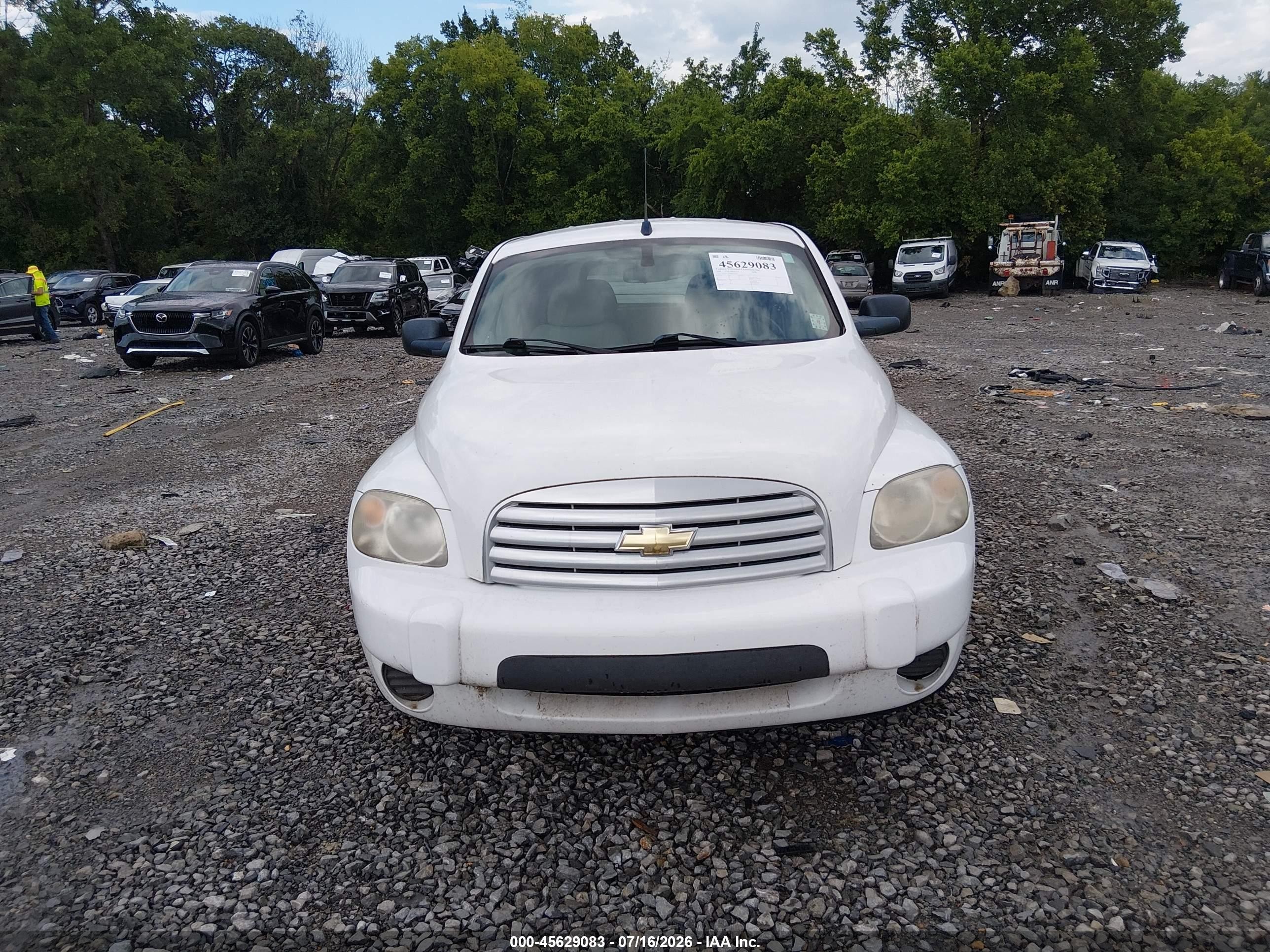2008 Chevrolet Hhr Ls White vin: 3GNDA13D28S637678