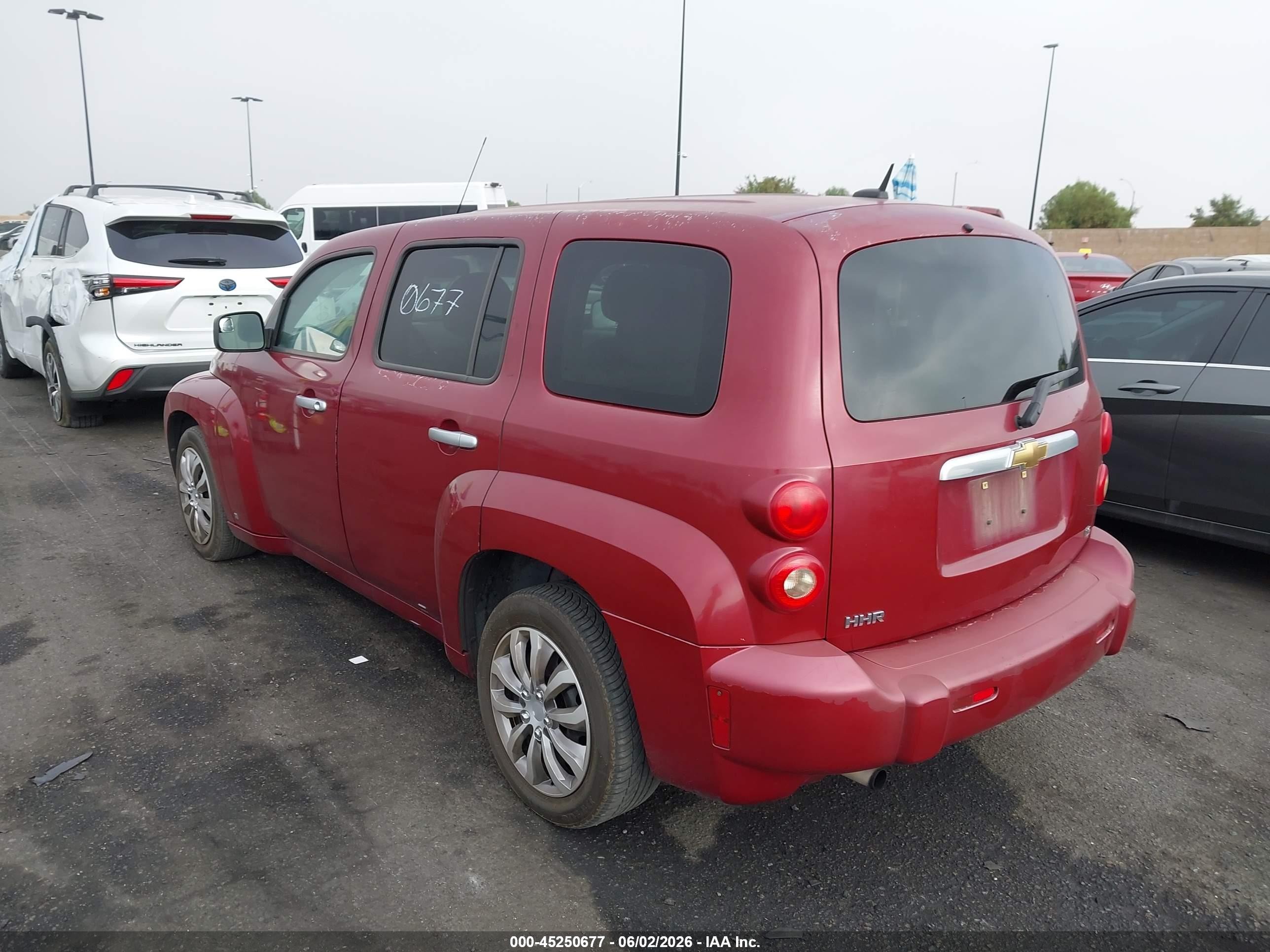 2007 Chevrolet Hhr Ls Red vin: 3GNDA13D37S625716
