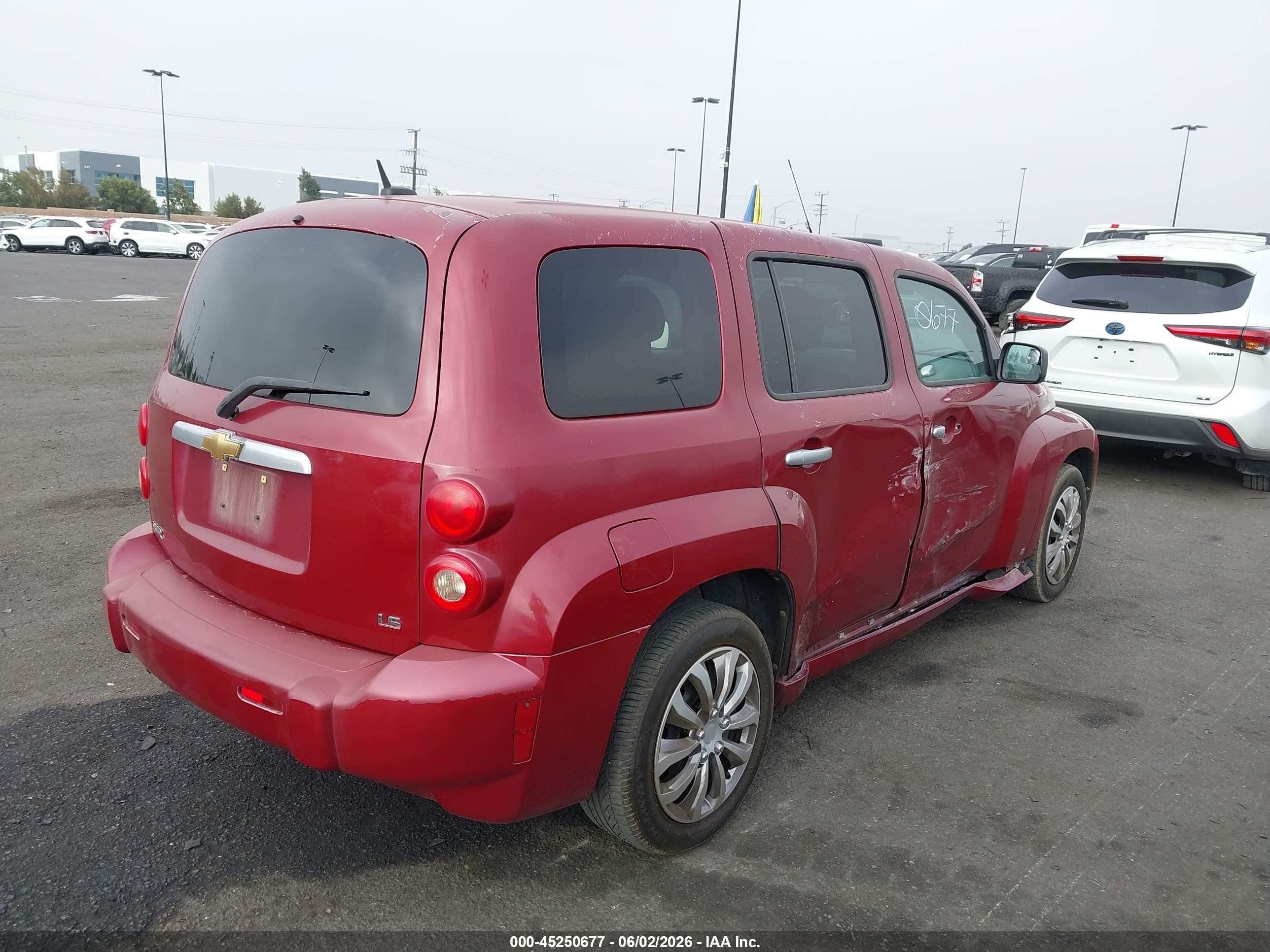 2007 Chevrolet Hhr Ls Red vin: 3GNDA13D37S625716