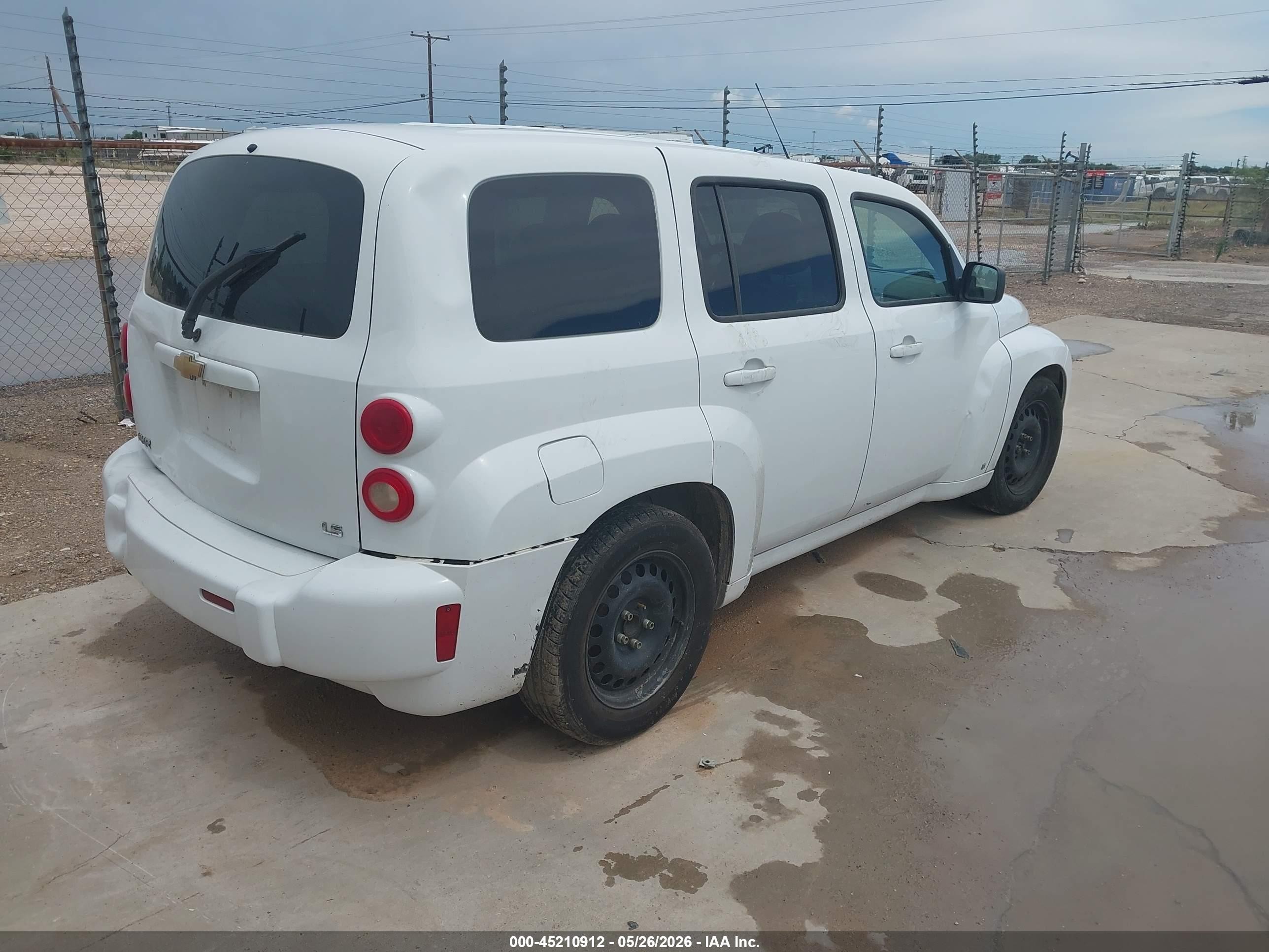 2008 Chevrolet Hhr Ls White vin: 3GNDA13D68S542167