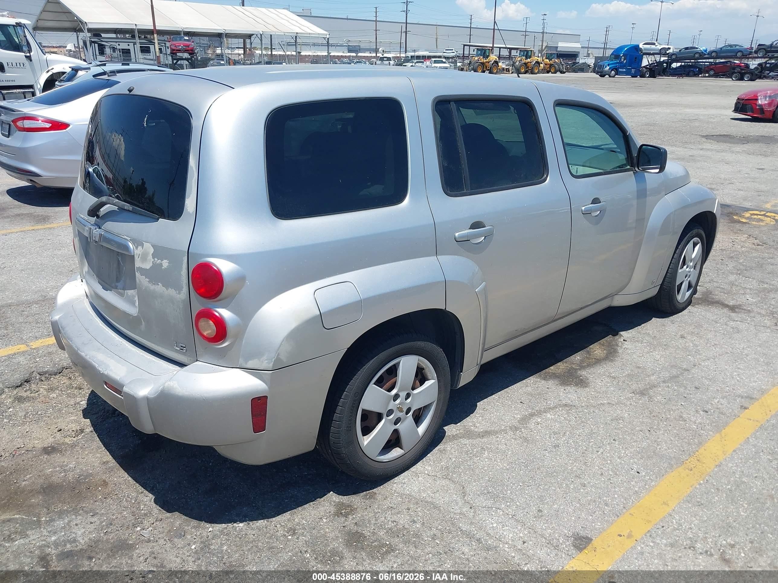 2007 Chevrolet Hhr Ls Silver vin: 3GNDA13D87S597850