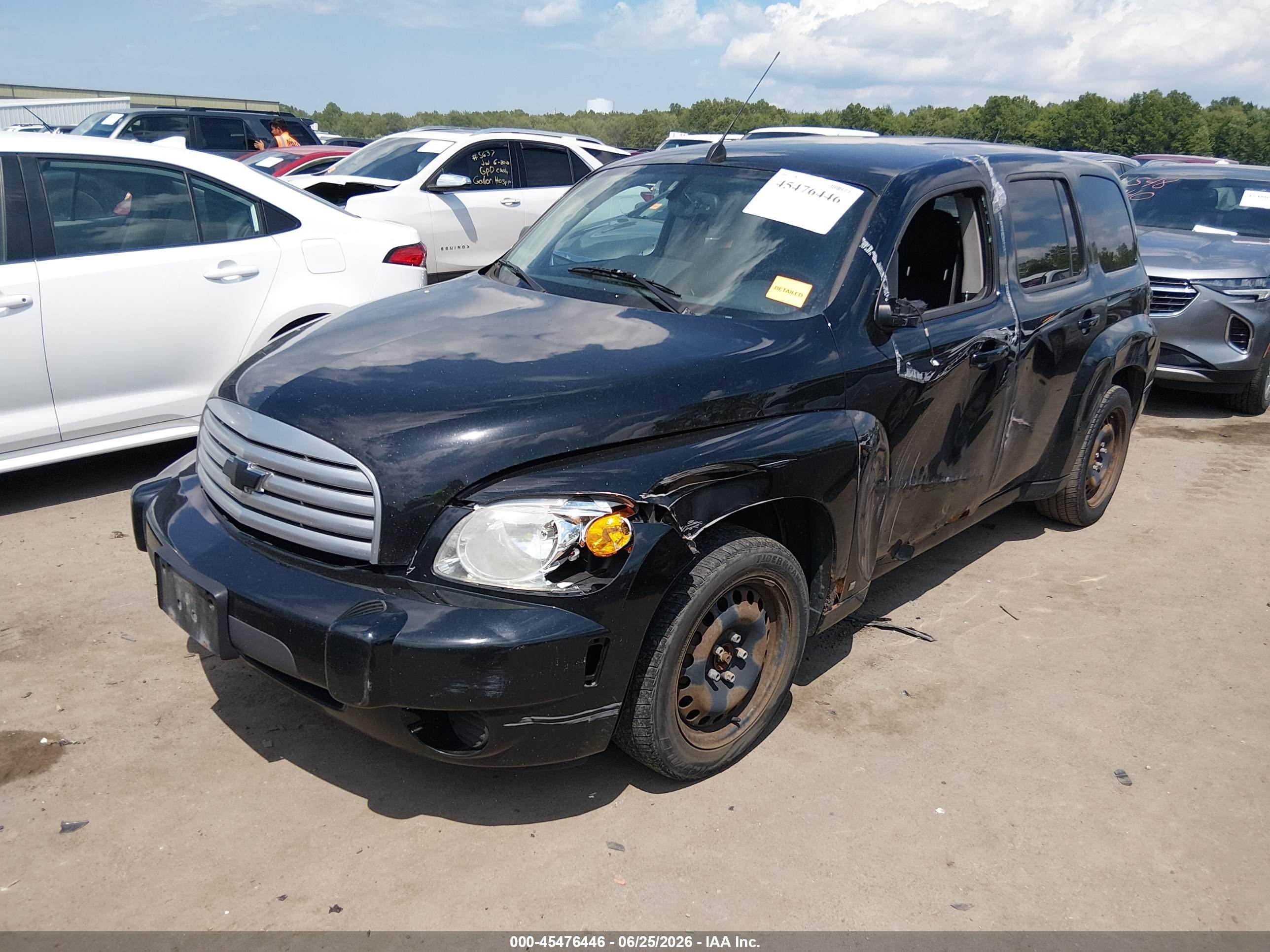2008 Chevrolet Hhr Ls Black vin: 3GNDA13D88S613773