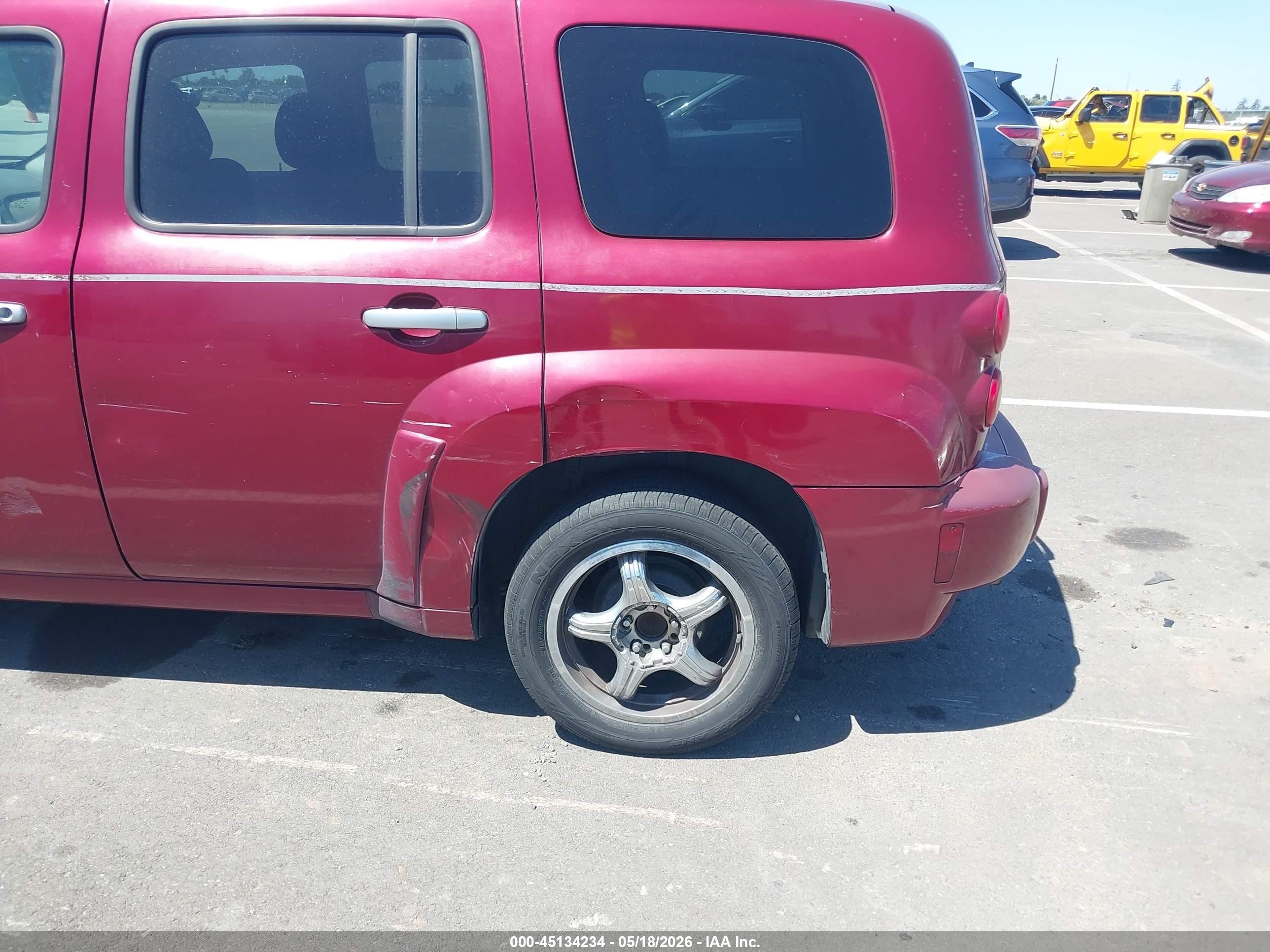 2007 Chevrolet Hhr Ls Red vin: 3GNDA13D97S527953