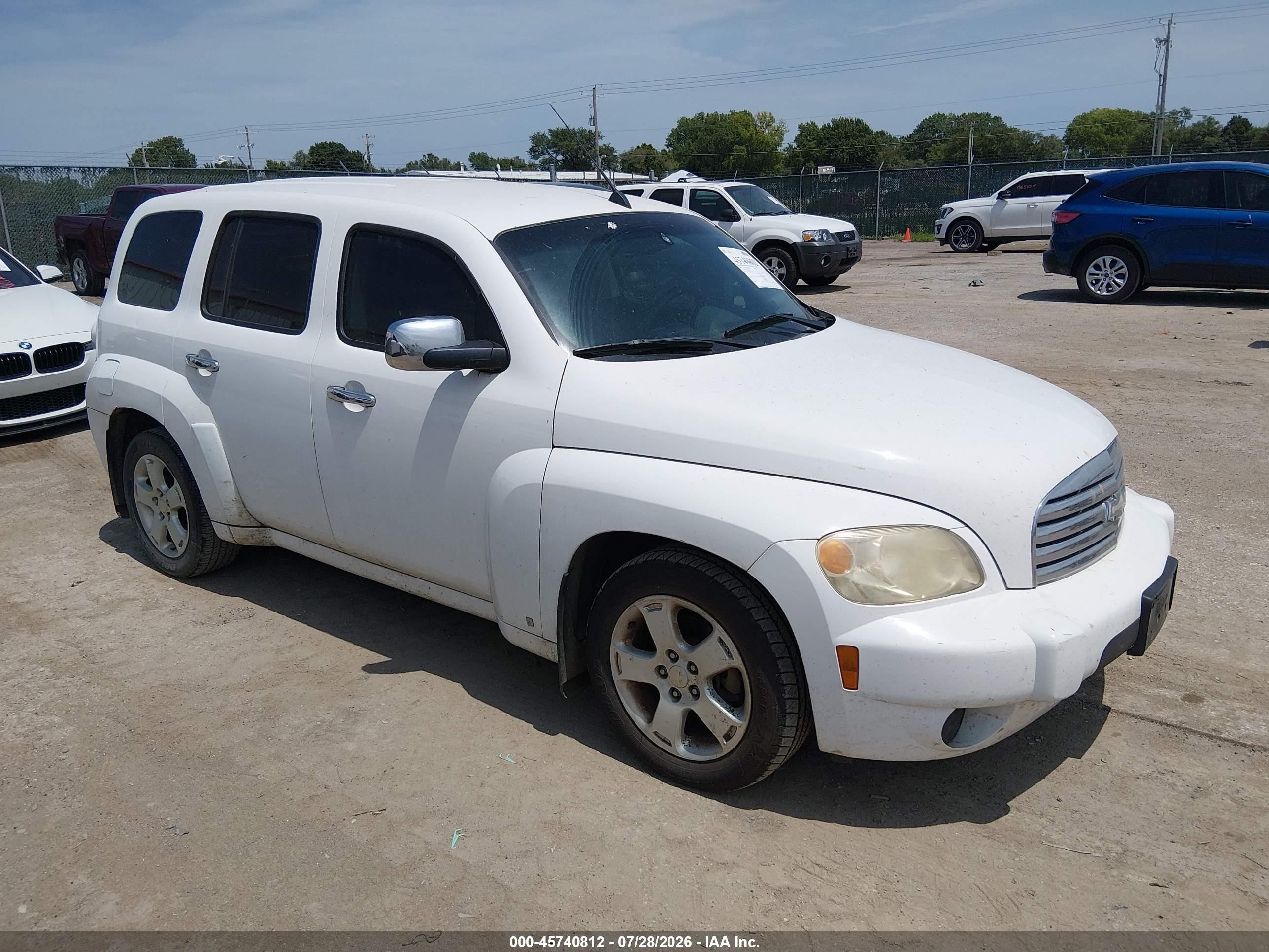 2007 Chevrolet Hhr Lt White vin: 3GNDA23D37S607898