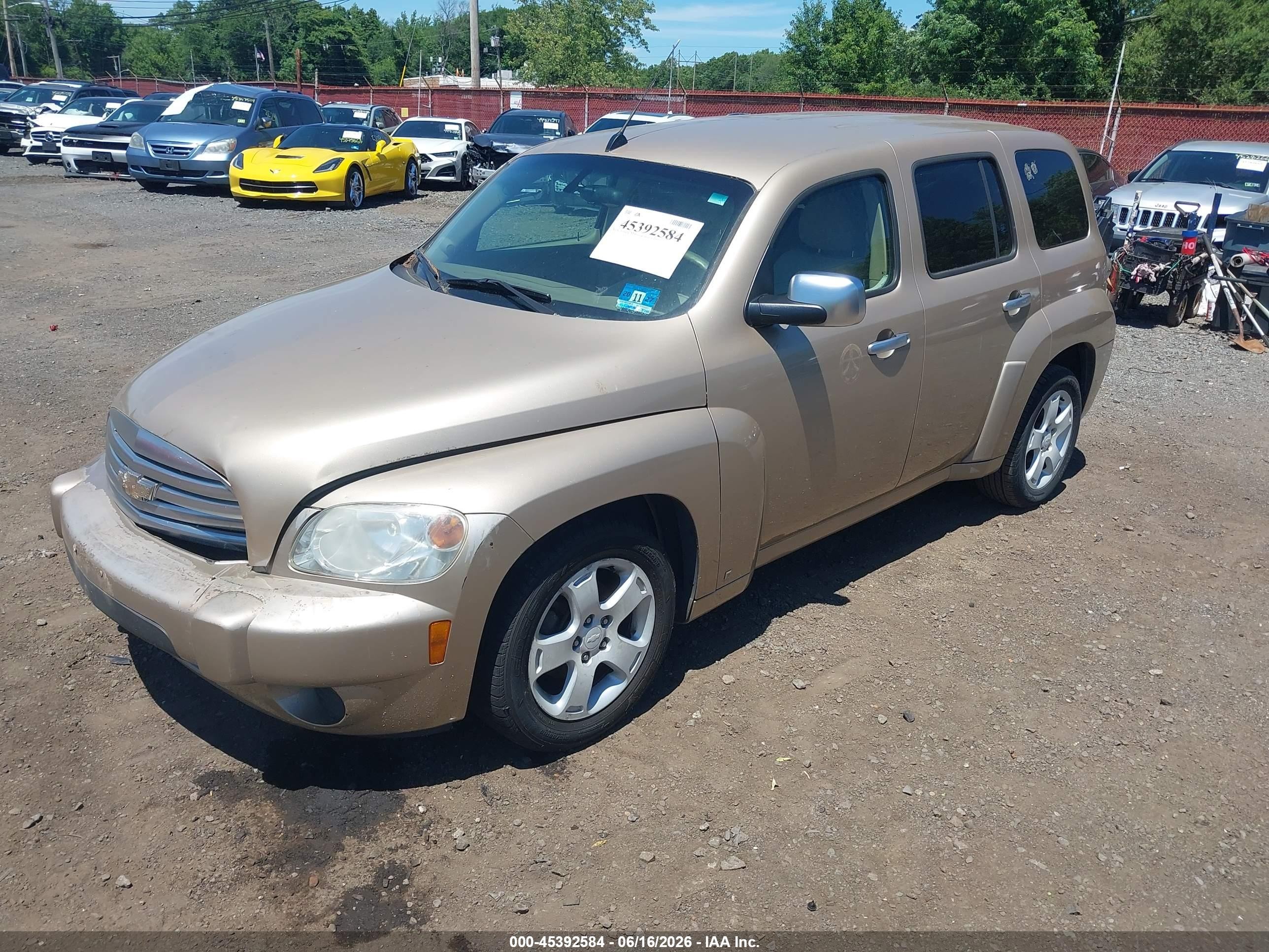 2006 Chevrolet Hhr Lt Beige vin: 3GNDA23D46S609514