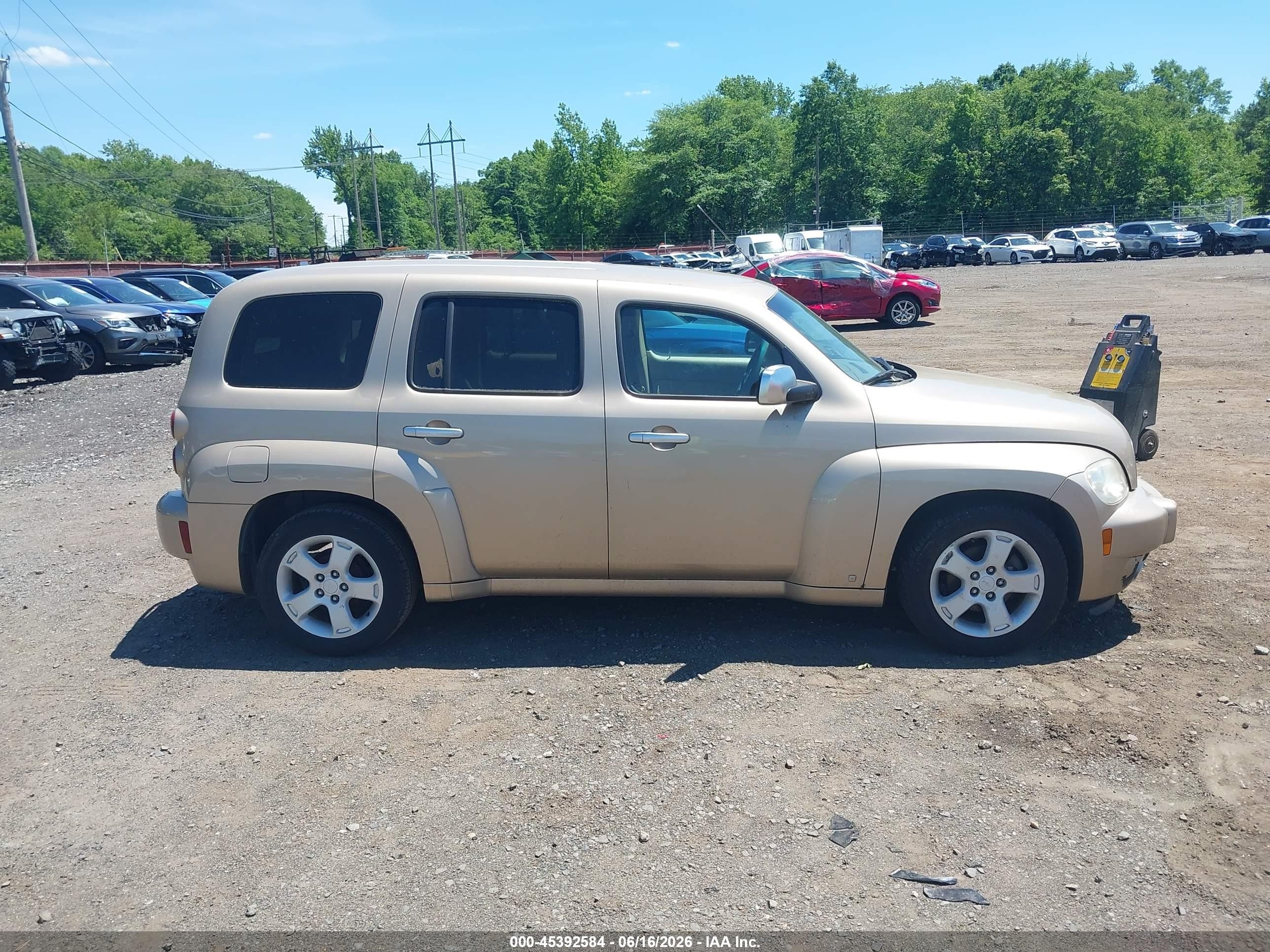 2006 Chevrolet Hhr Lt Beige vin: 3GNDA23D46S609514