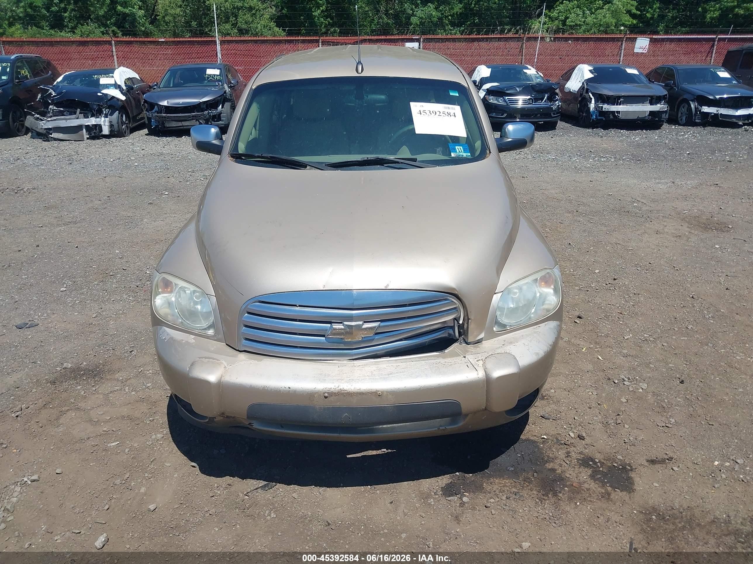 2006 Chevrolet Hhr Lt Beige vin: 3GNDA23D46S609514