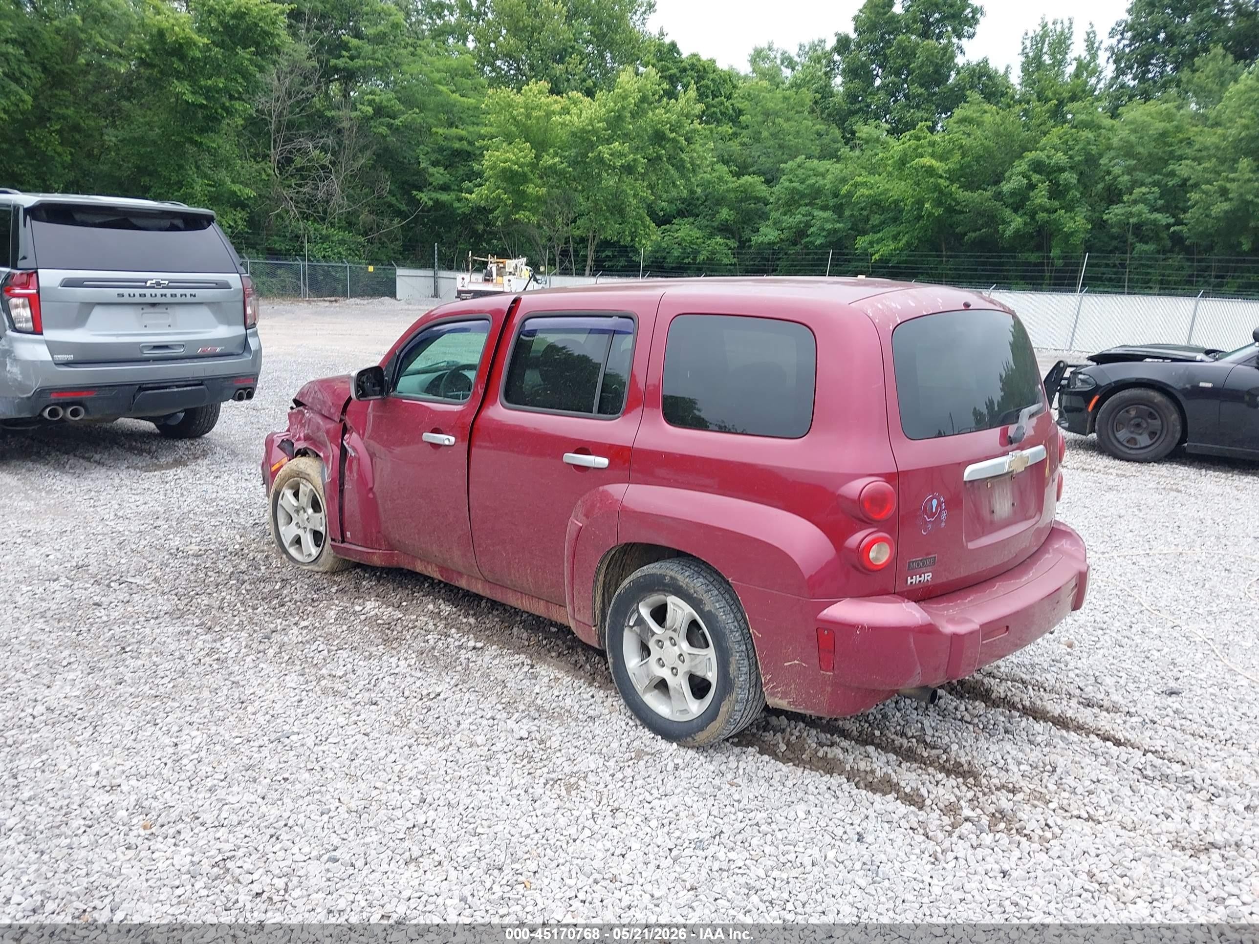 2007 Chevrolet Hhr Lt Maroon vin: 3GNDA23D57S550796