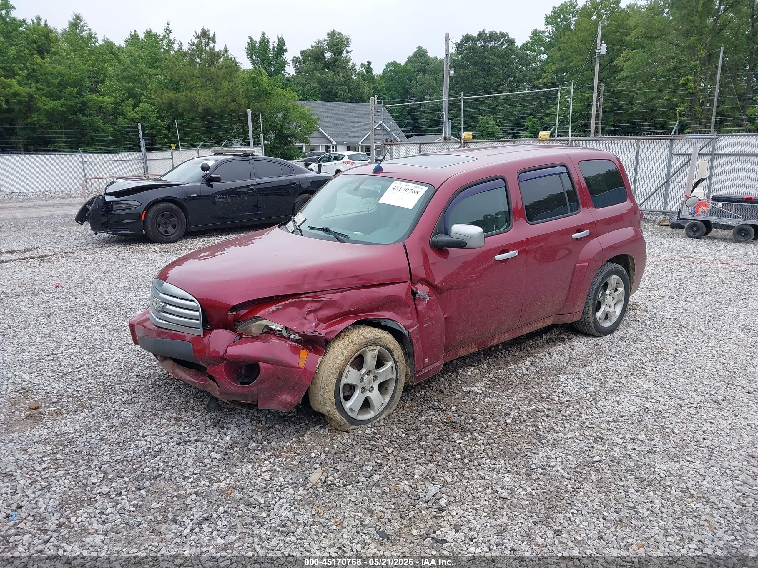 2007 Chevrolet Hhr Lt Maroon vin: 3GNDA23D57S550796