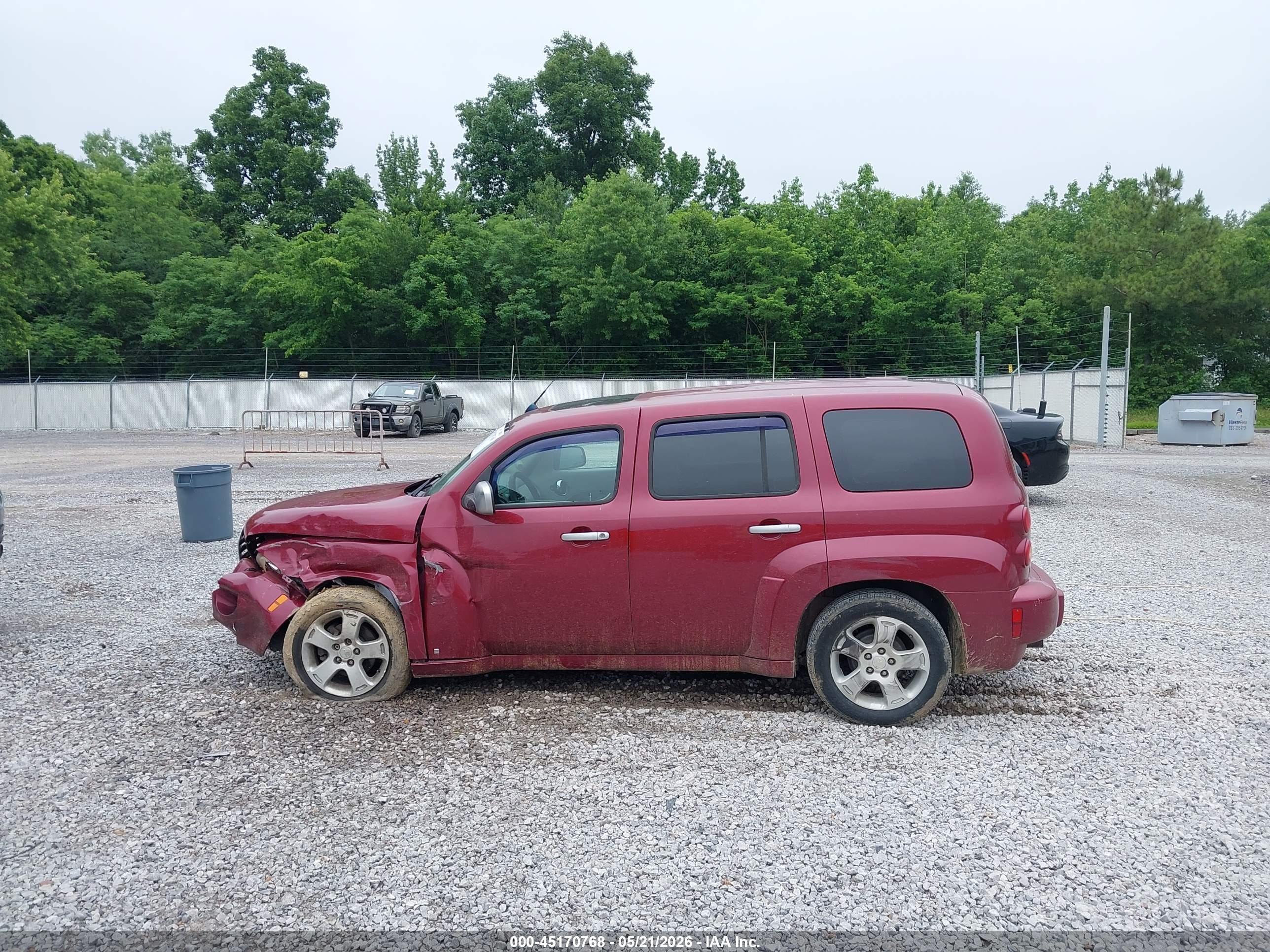 2007 Chevrolet Hhr Lt Maroon vin: 3GNDA23D57S550796