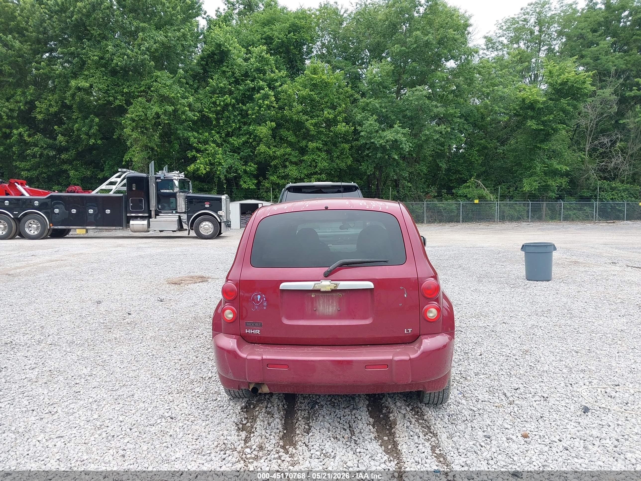 2007 Chevrolet Hhr Lt Maroon vin: 3GNDA23D57S550796