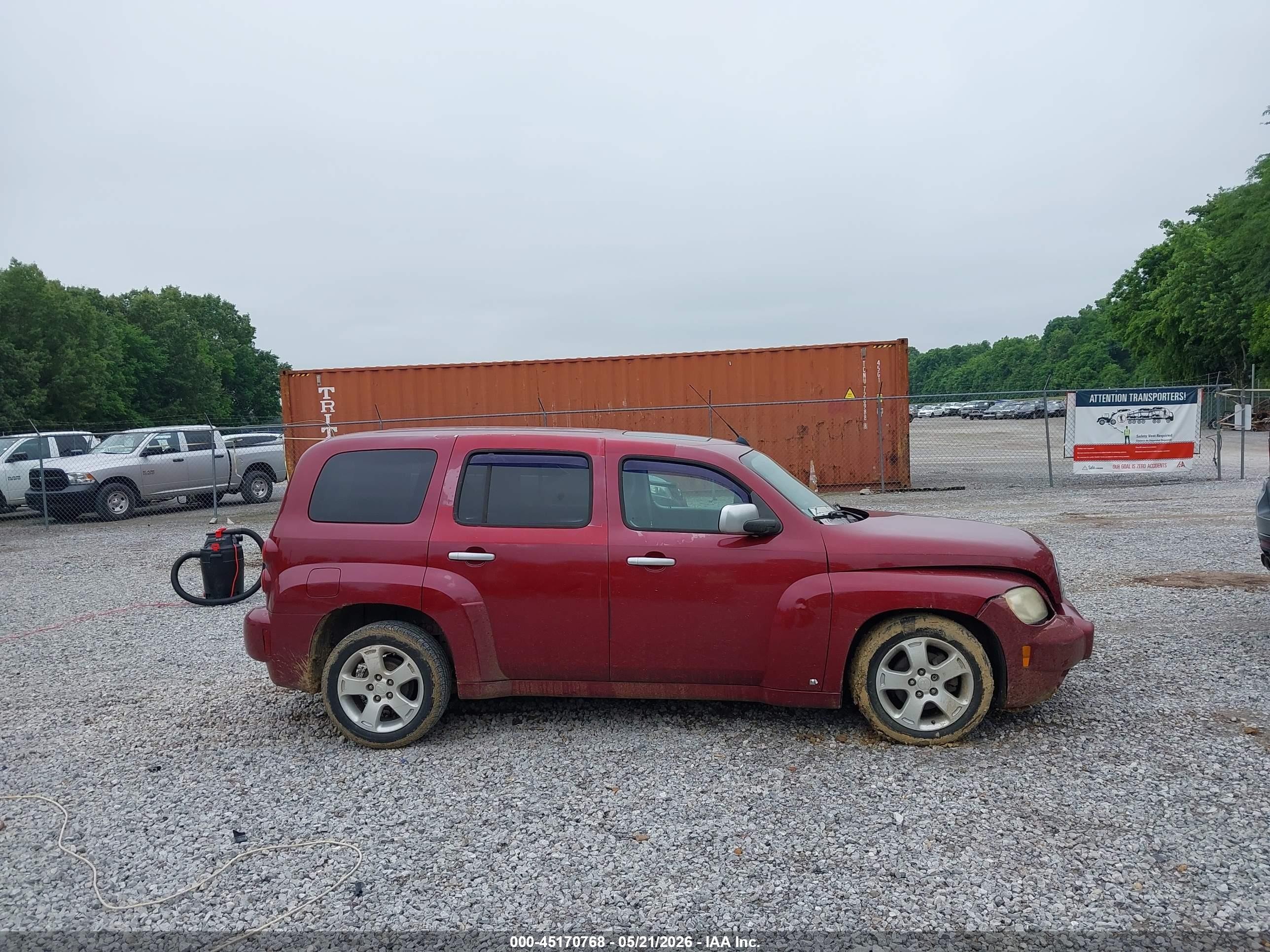 2007 Chevrolet Hhr Lt Maroon vin: 3GNDA23D57S550796