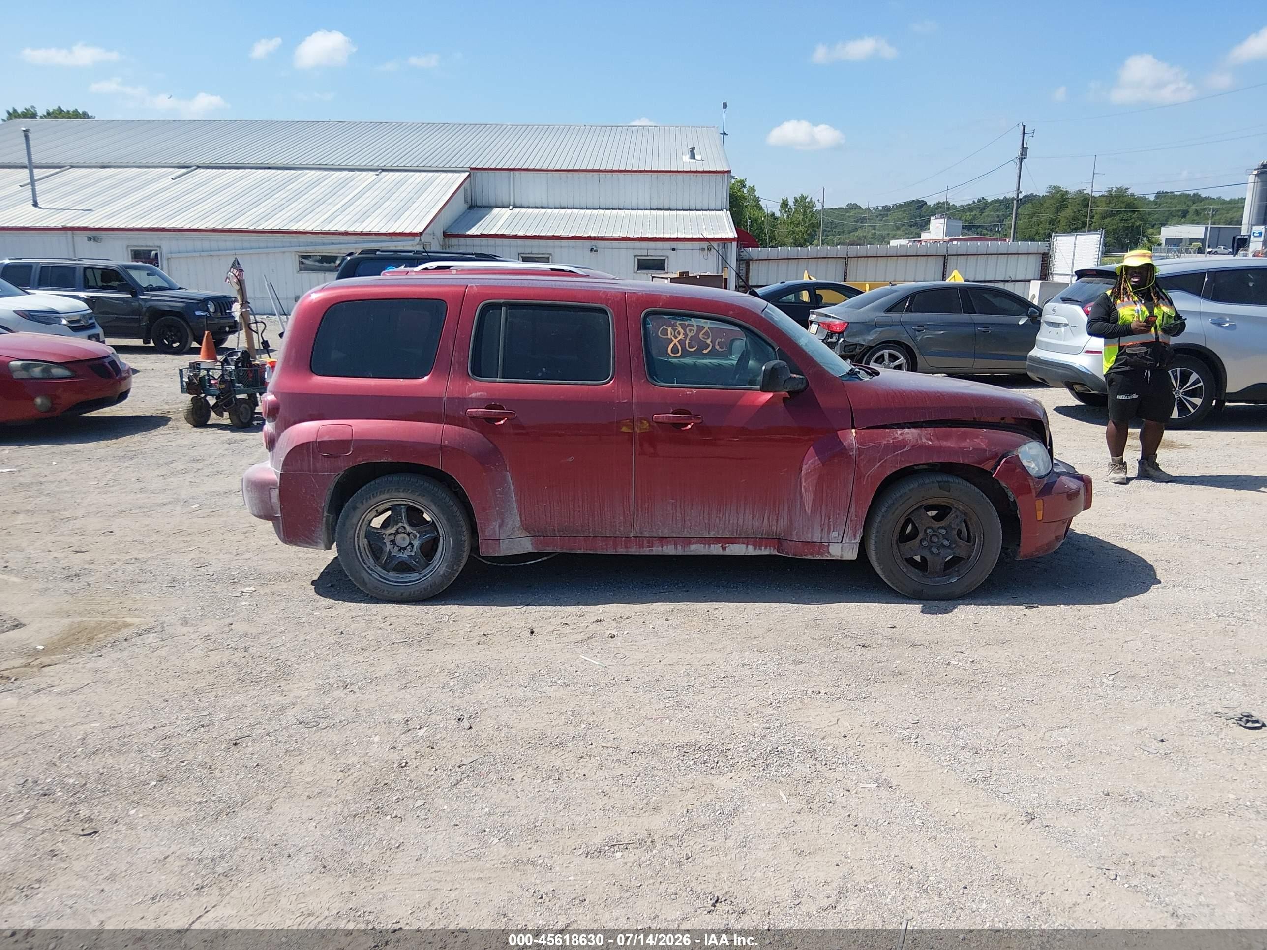 2008 Chevrolet Hhr Lt Red vin: 3GNDA23D58S651595