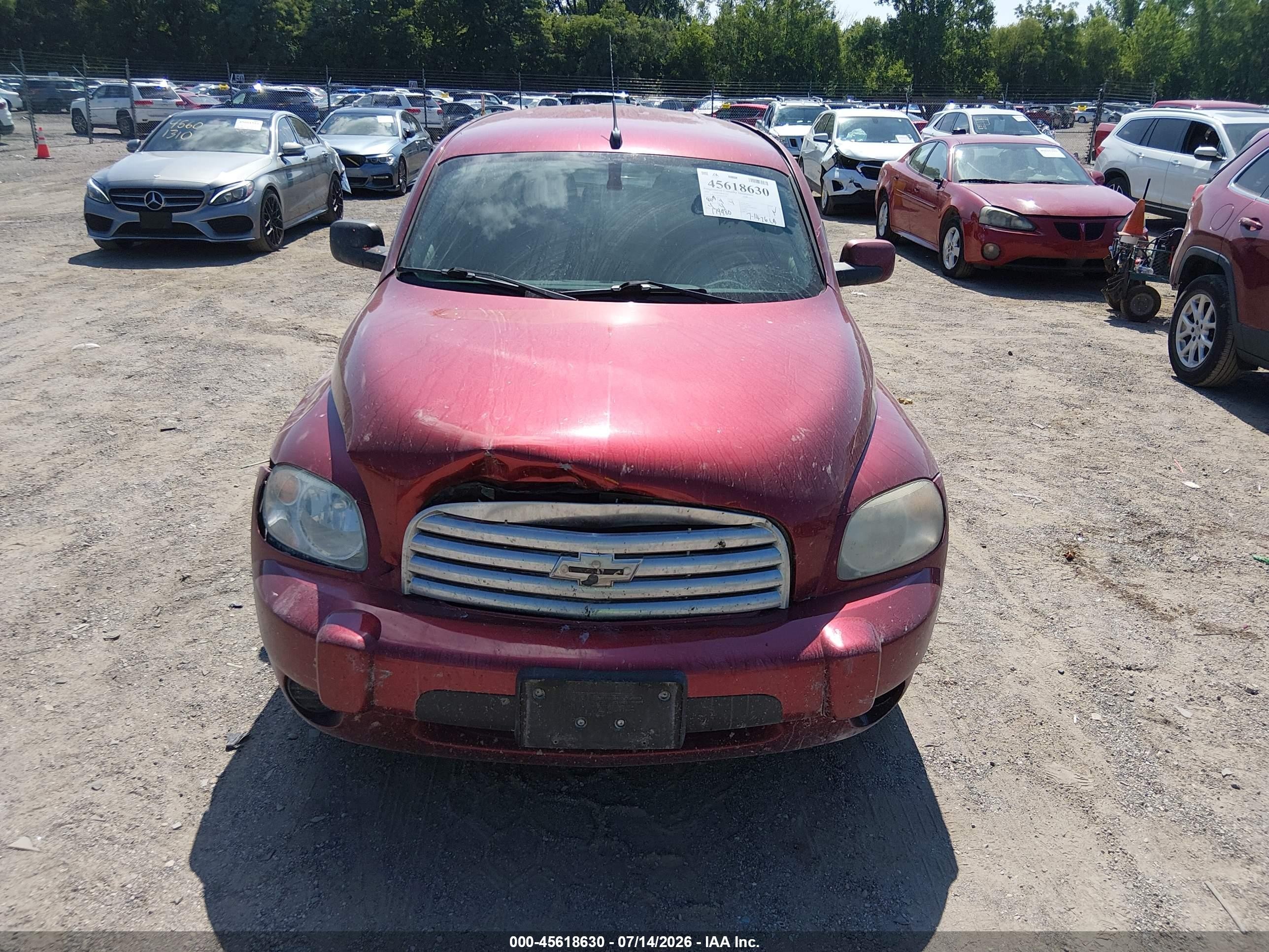 2008 Chevrolet Hhr Lt Red vin: 3GNDA23D58S651595