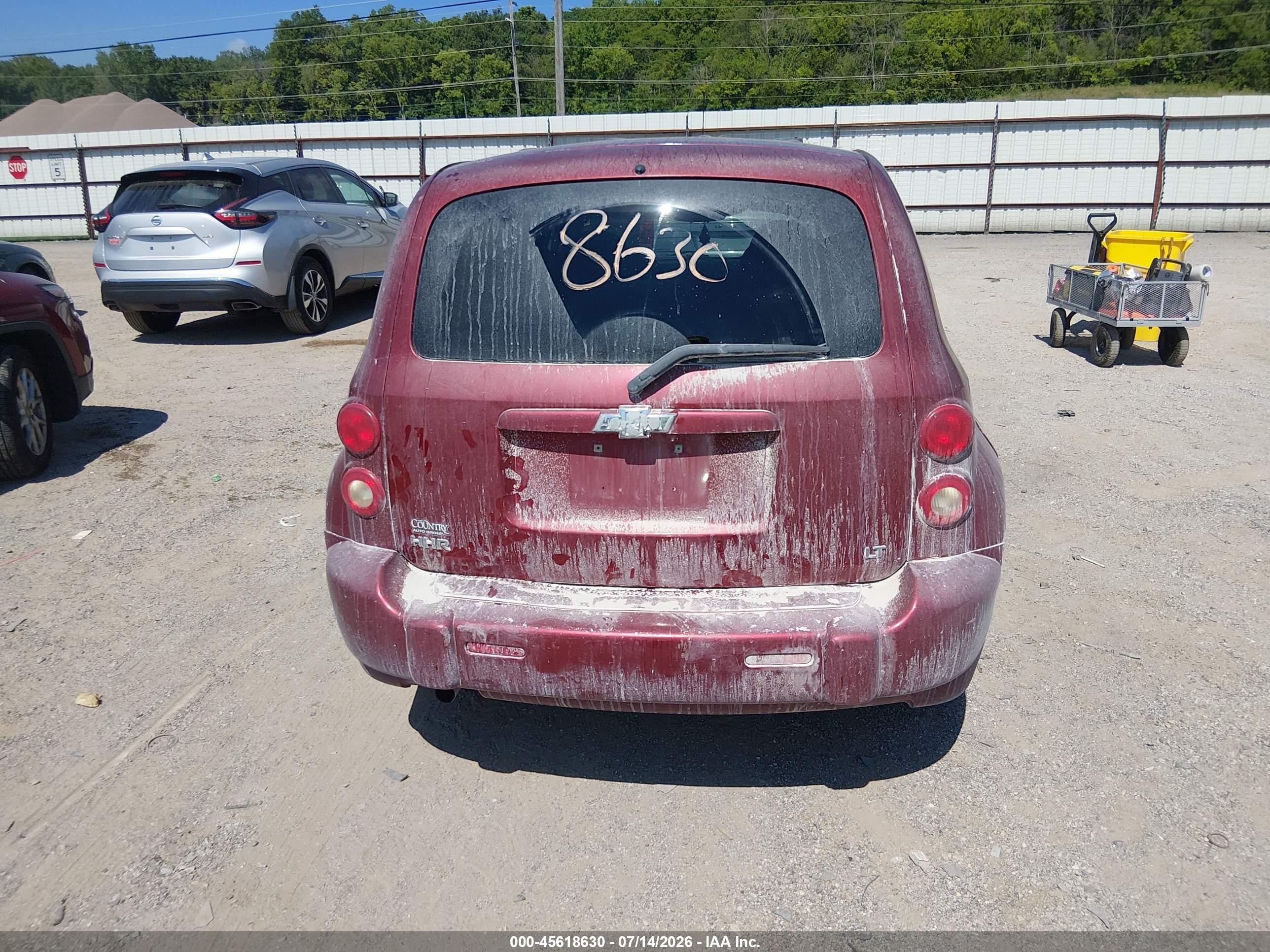 2008 Chevrolet Hhr Lt Red vin: 3GNDA23D58S651595