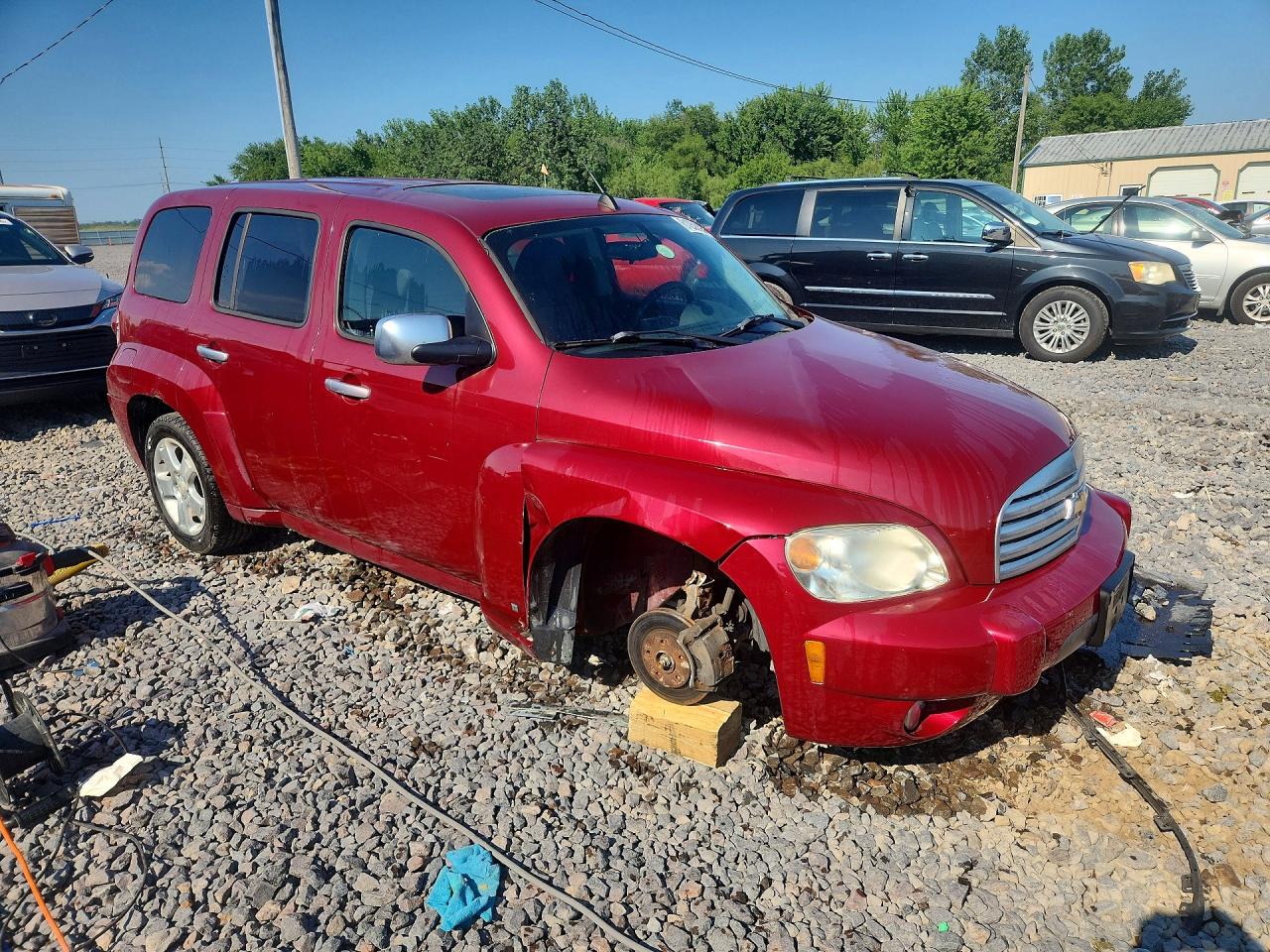 2007 Chevrolet Hhr Lt Burgundy vin: 3GNDA23D67S509769