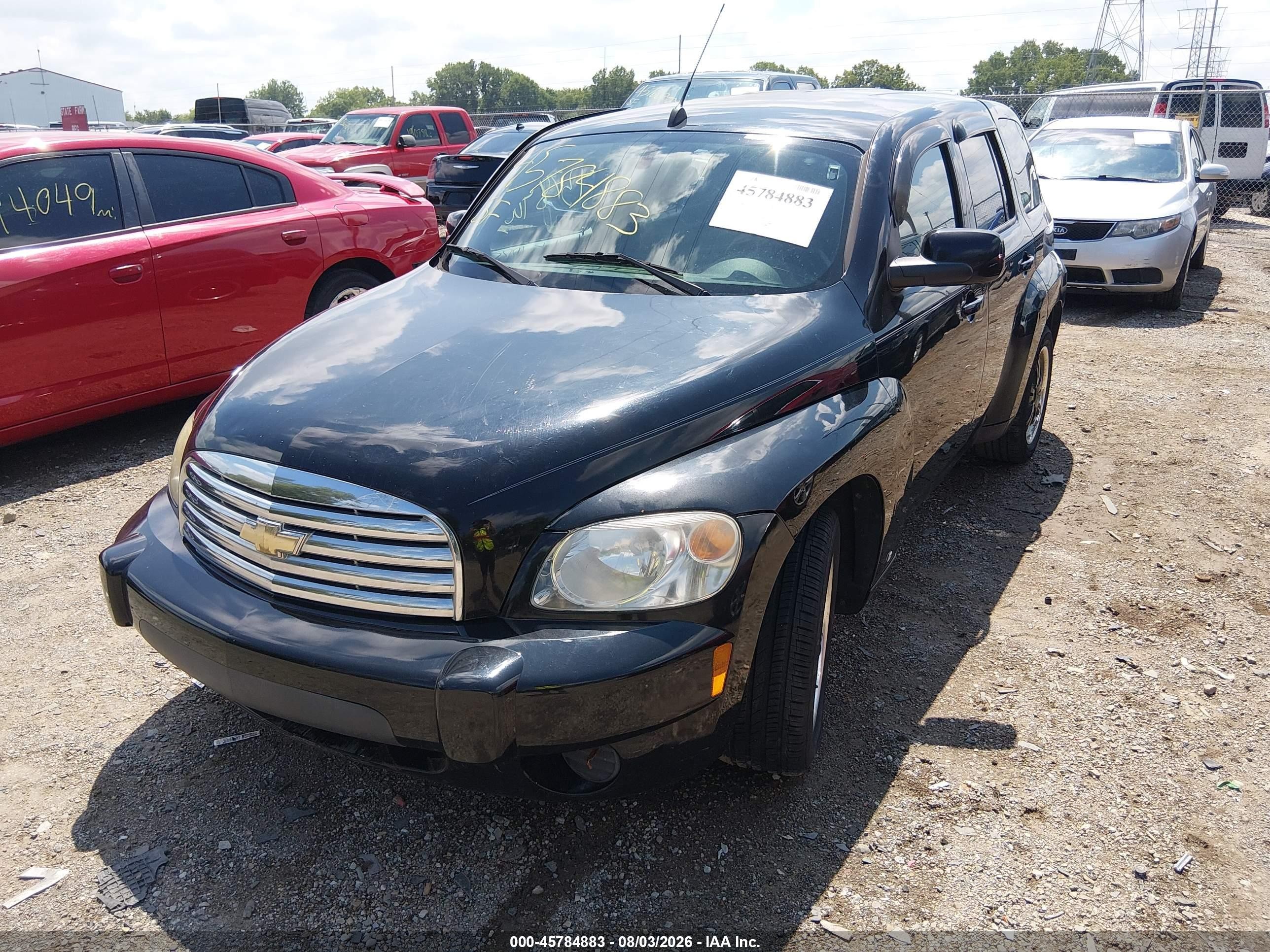 2008 Chevrolet Hhr Lt Black vin: 3GNDA23D88S532312