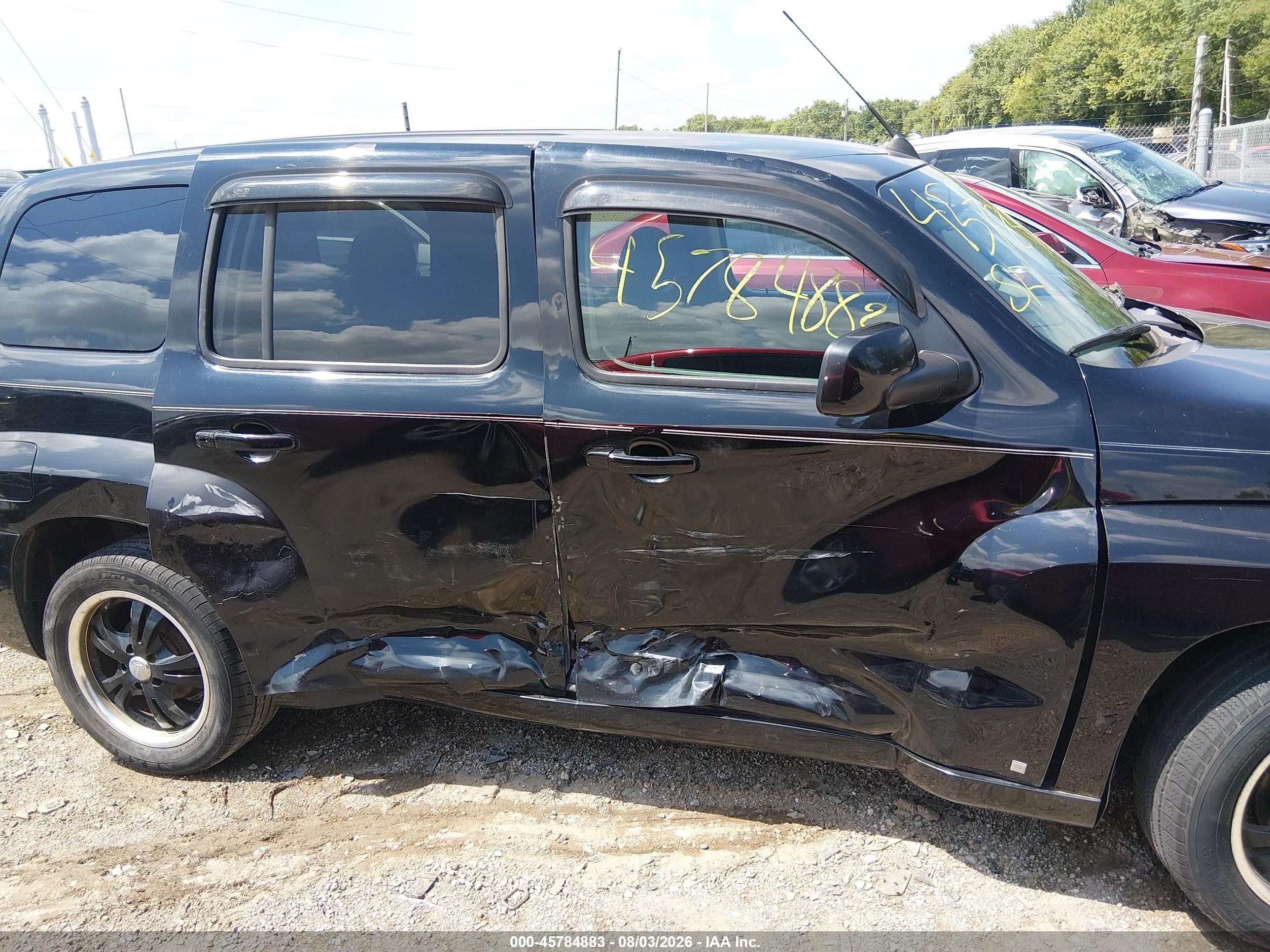 2008 Chevrolet Hhr Lt Black vin: 3GNDA23D88S532312