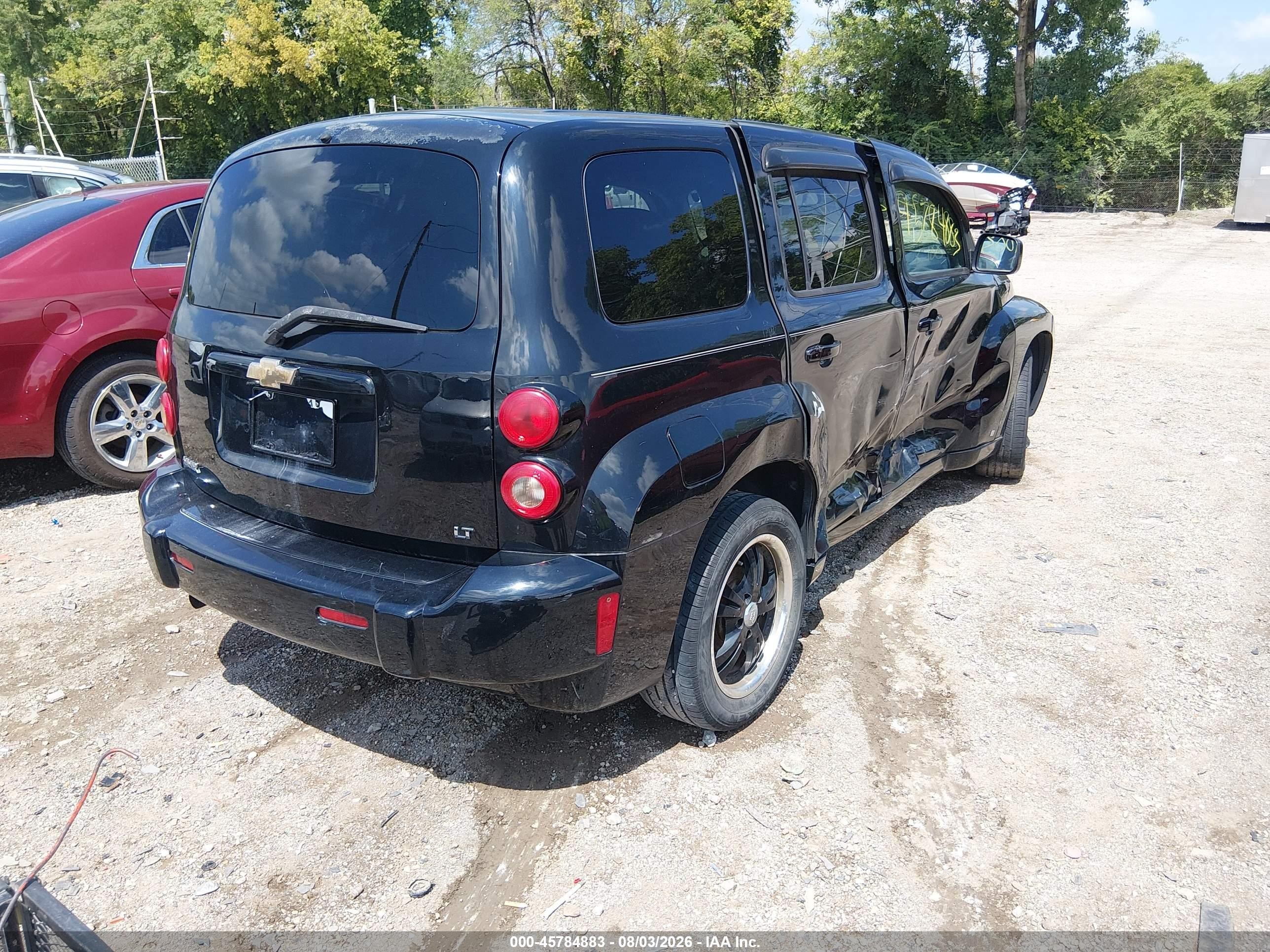 2008 Chevrolet Hhr Lt Black vin: 3GNDA23D88S532312
