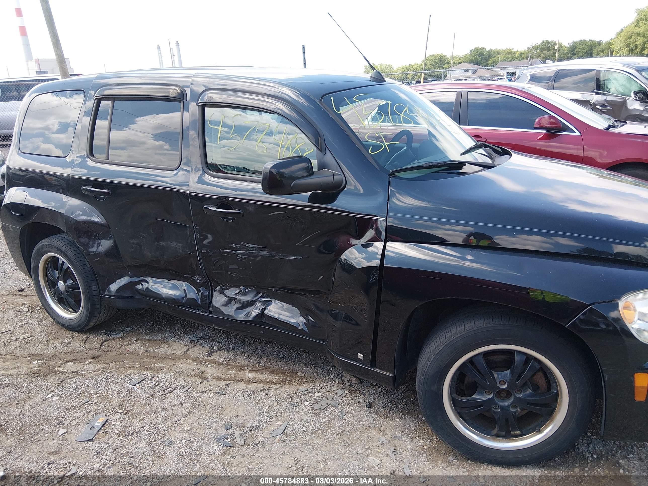 2008 Chevrolet Hhr Lt Black vin: 3GNDA23D88S532312